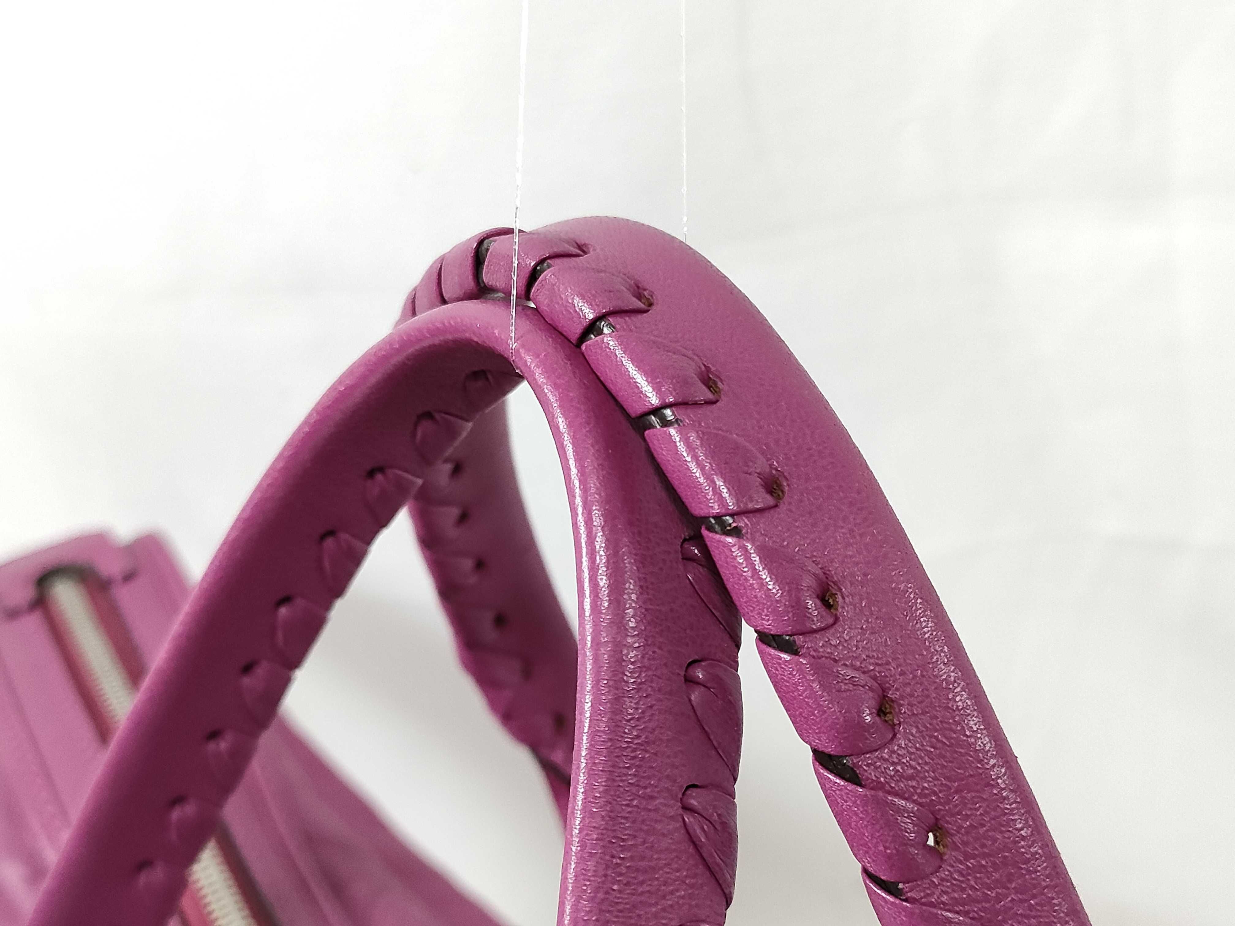 Embossed Canella Leather Boston Bag — view 4