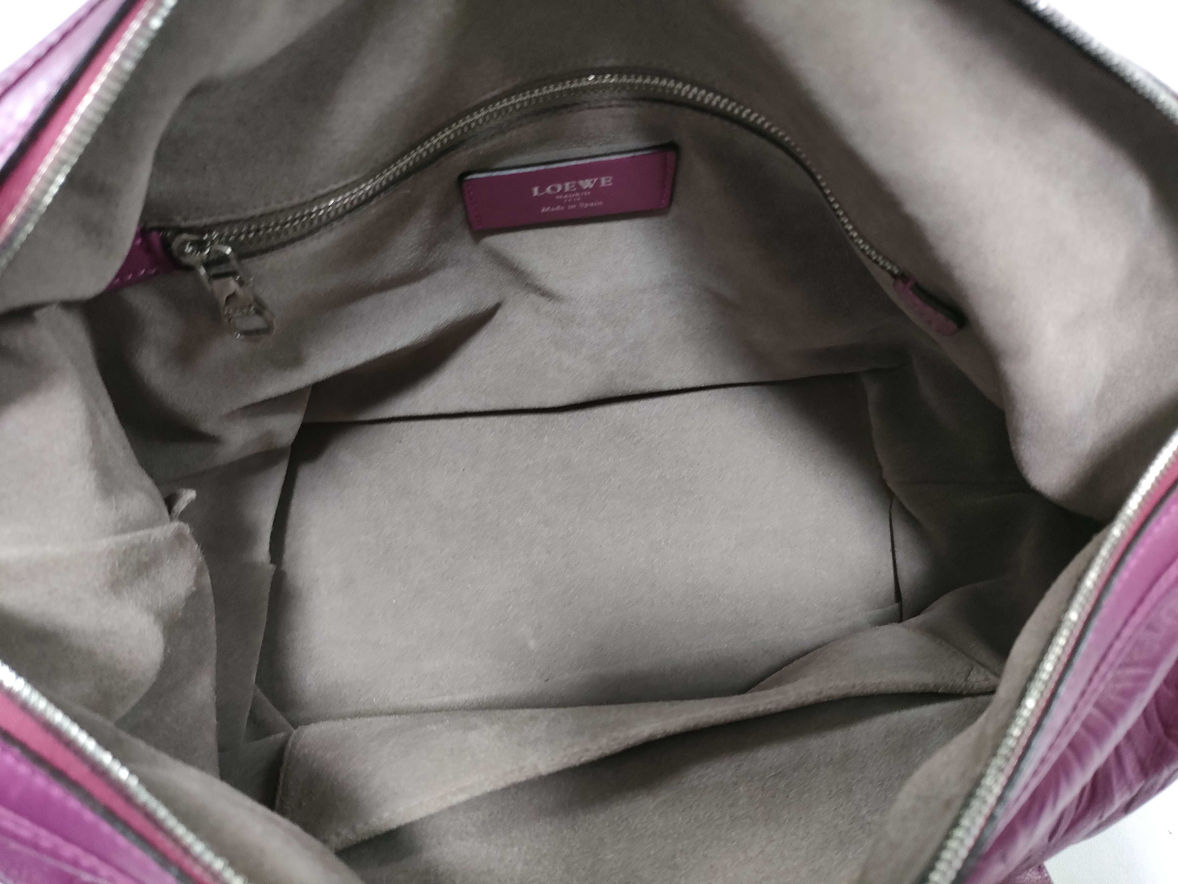 Embossed Canella Leather Boston Bag — view 10