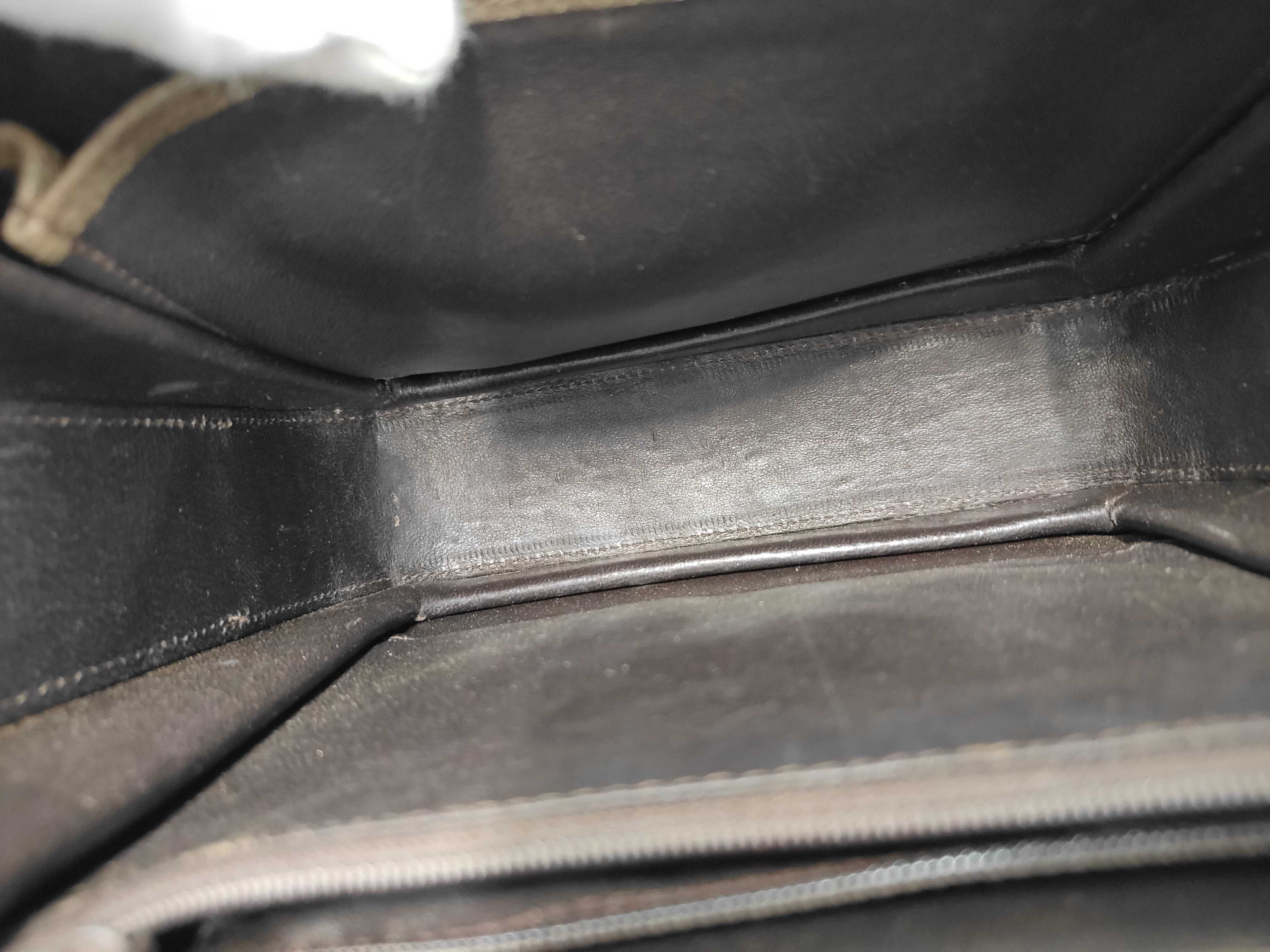 Interlocking Leather Shoulder Bag — view 9