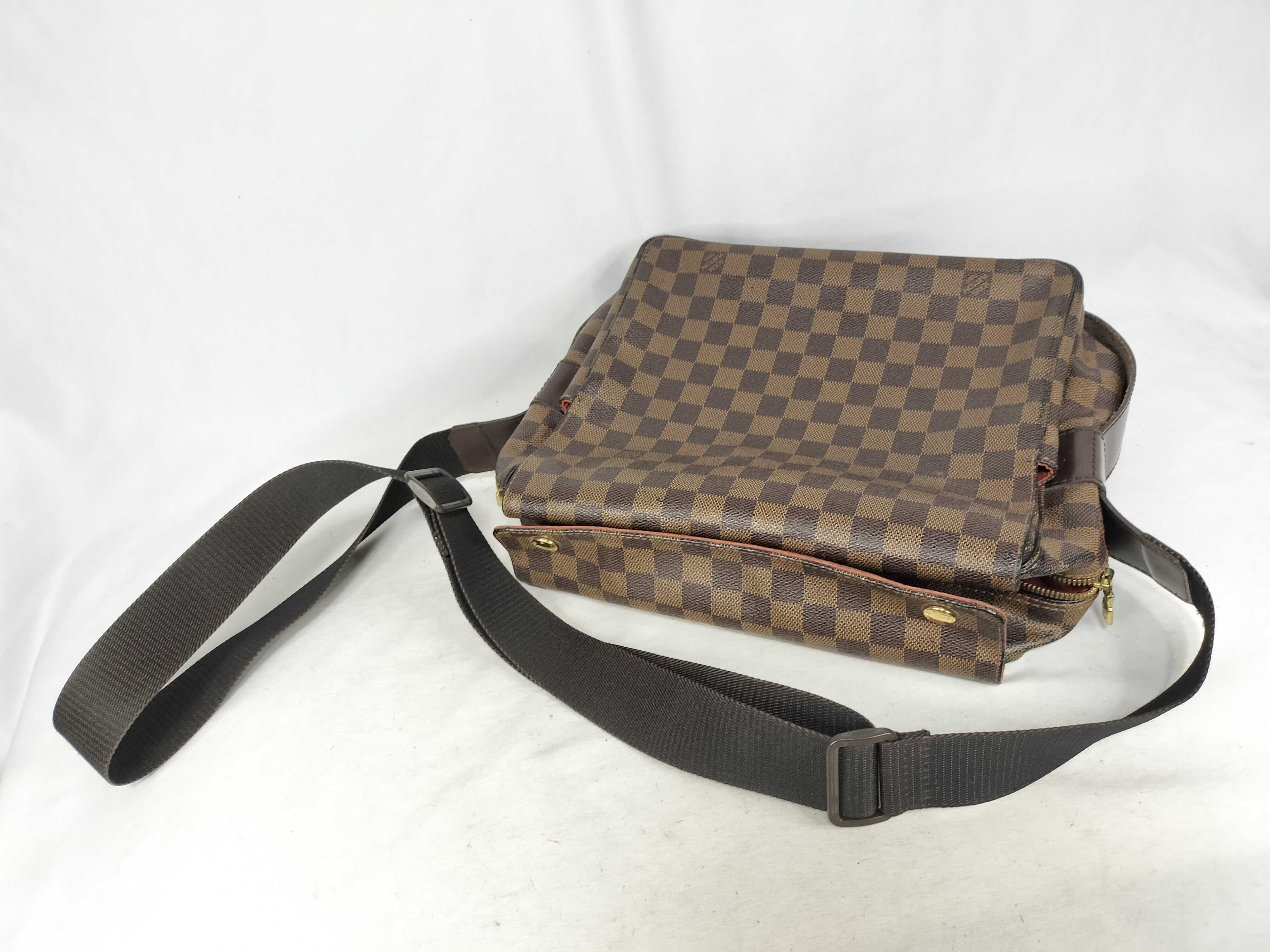 Damier ID- Damier Naviglio N45255 Brown Shoulder Bag — view 3