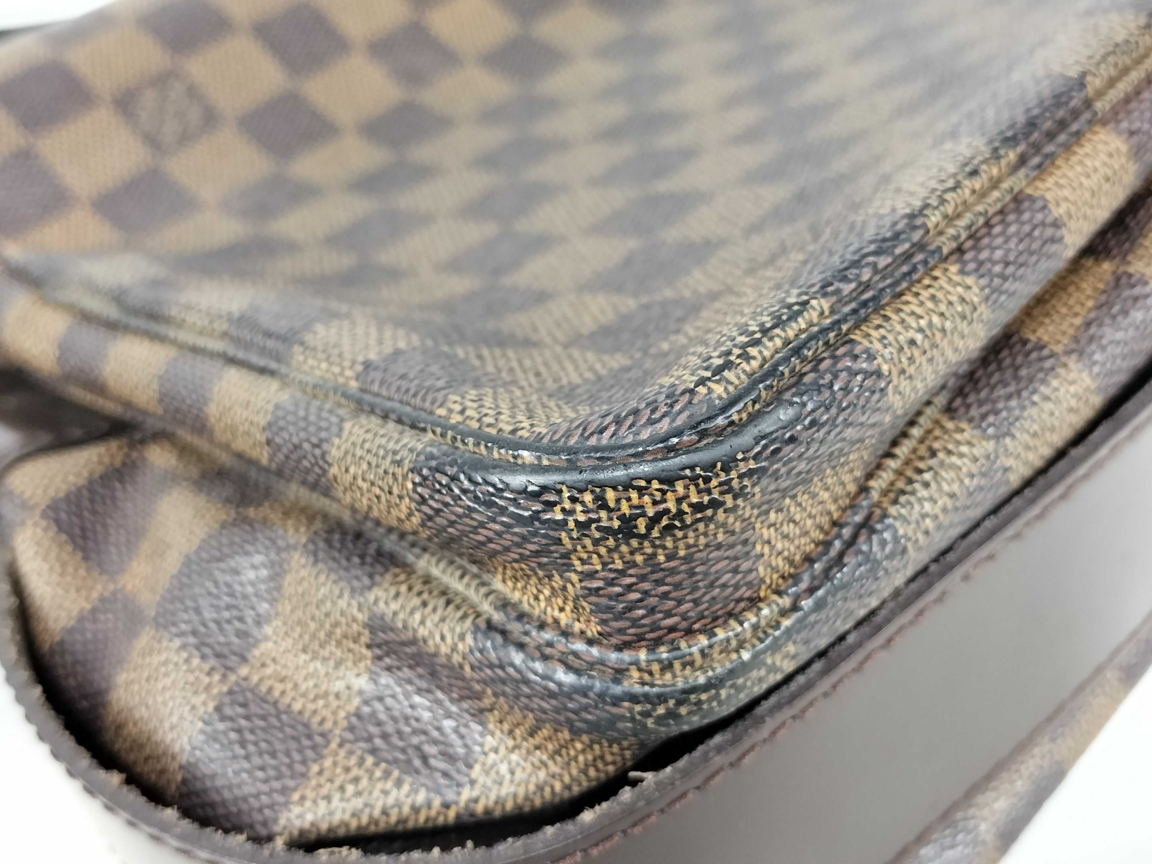 Damier ID- Damier Naviglio N45255 Brown Shoulder Bag — view 7