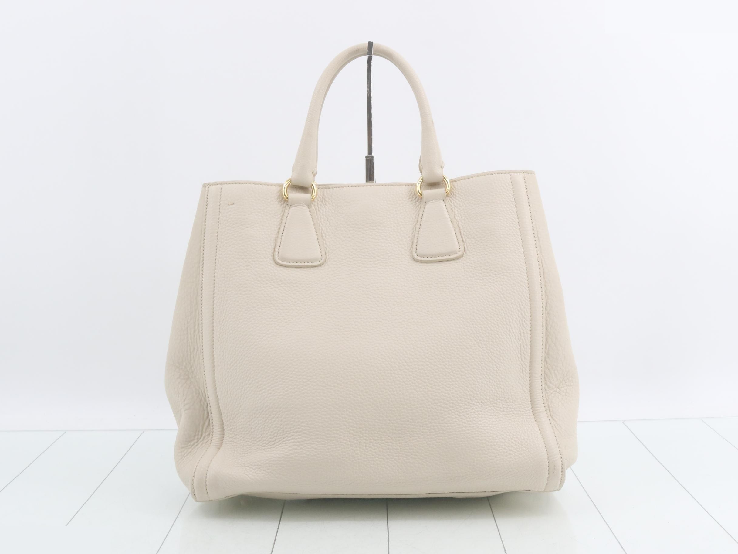 Leather tote bag, 2-way bag, with shoulder strap. — view 2