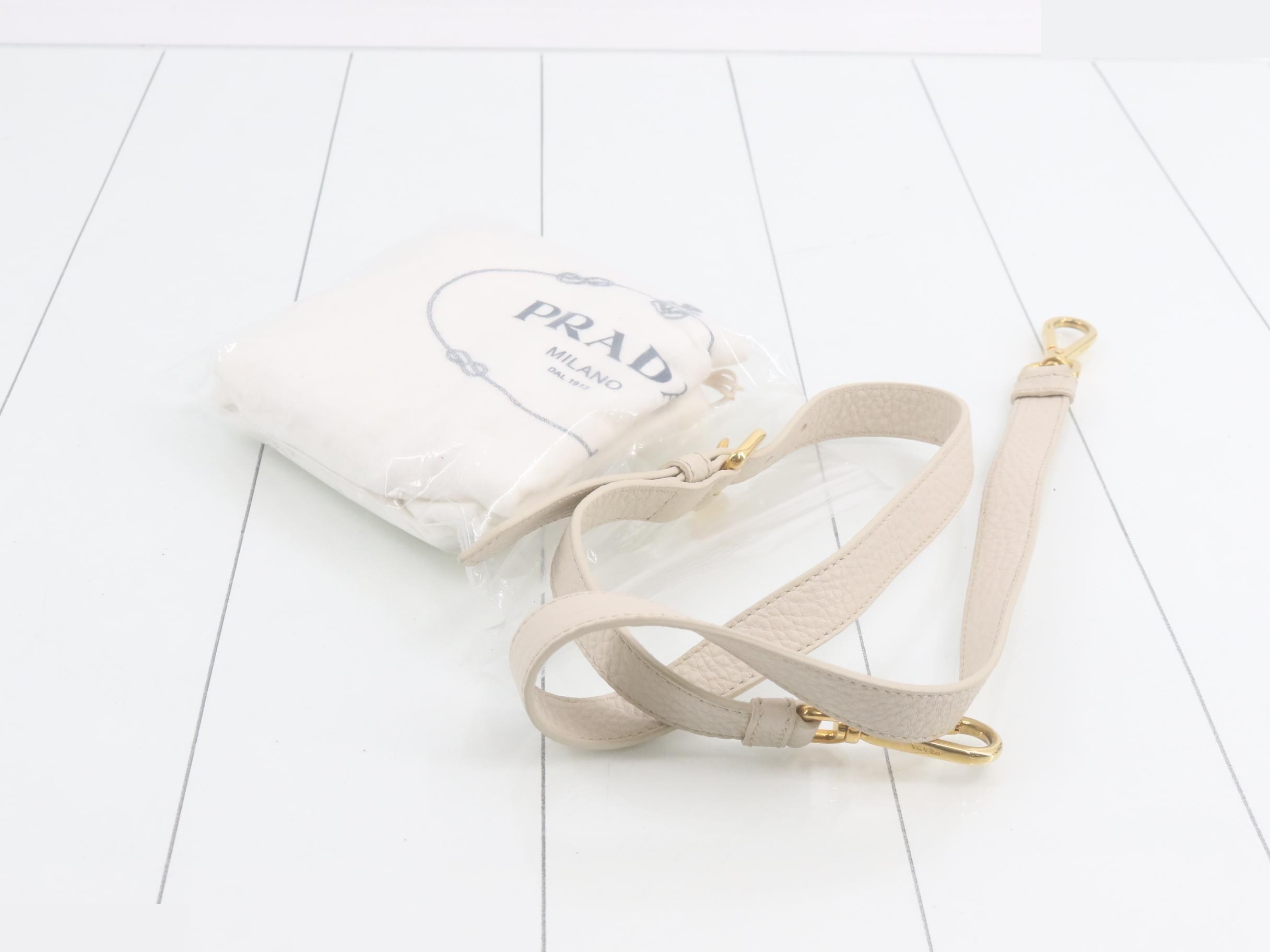 Leather tote bag, 2-way bag, with shoulder strap. — view 7