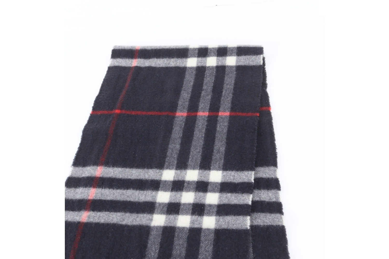 Tag attached, 100% cashmere, Nova Check pattern scarf. — view 3