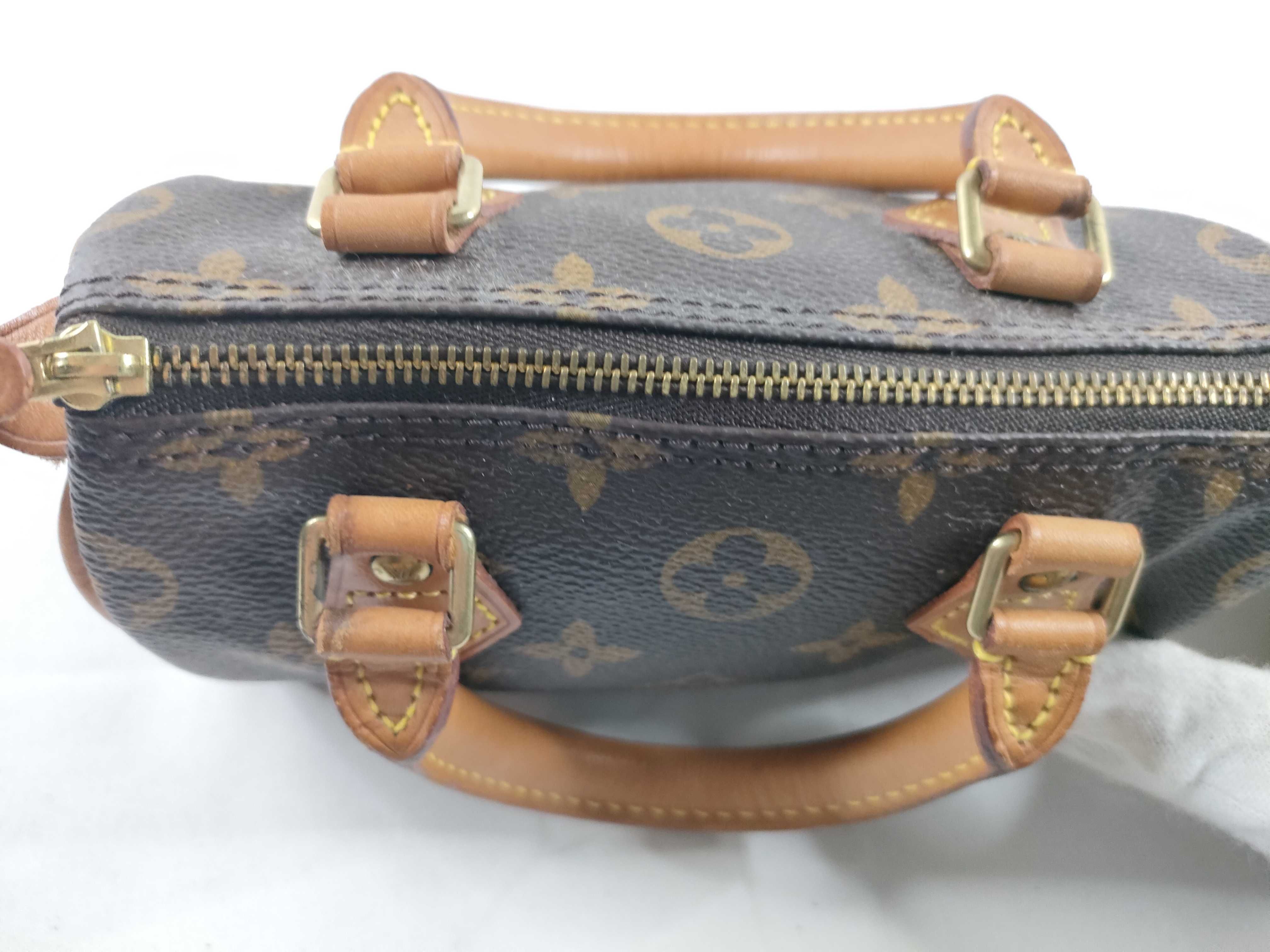 Monogram Mini Speedy M41534 Brown TH0968 Handbag — view 9