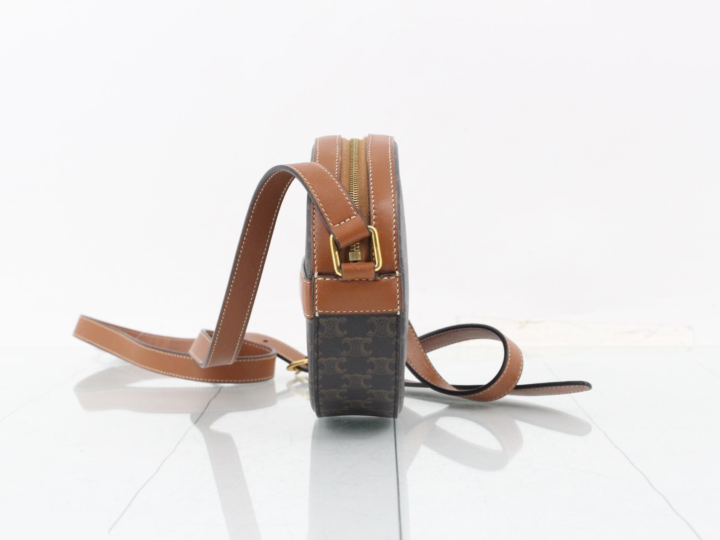 Triomphe Canvas Round Shoulder Bag — view 3