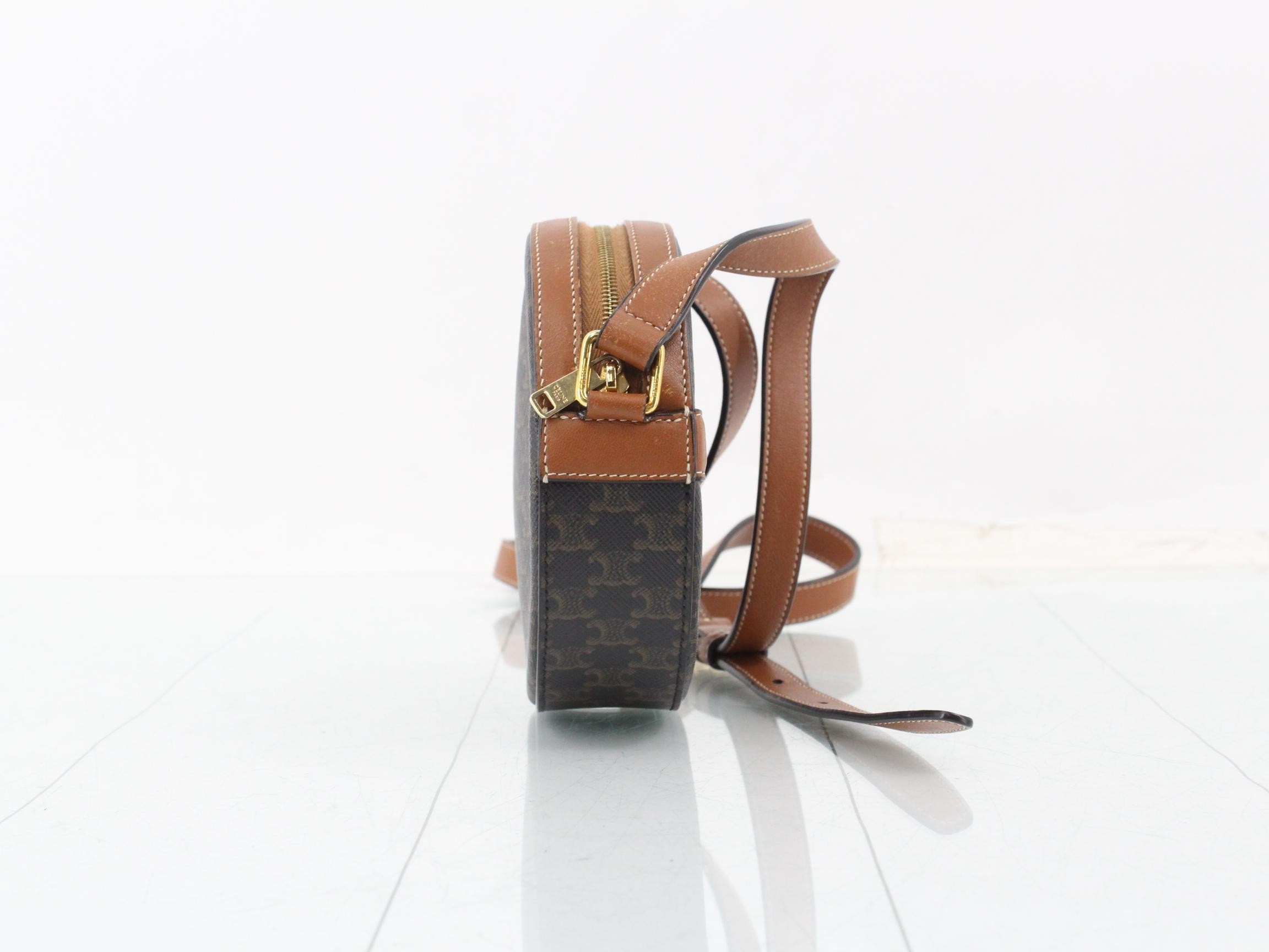 Triomphe Canvas Round Shoulder Bag — view 4