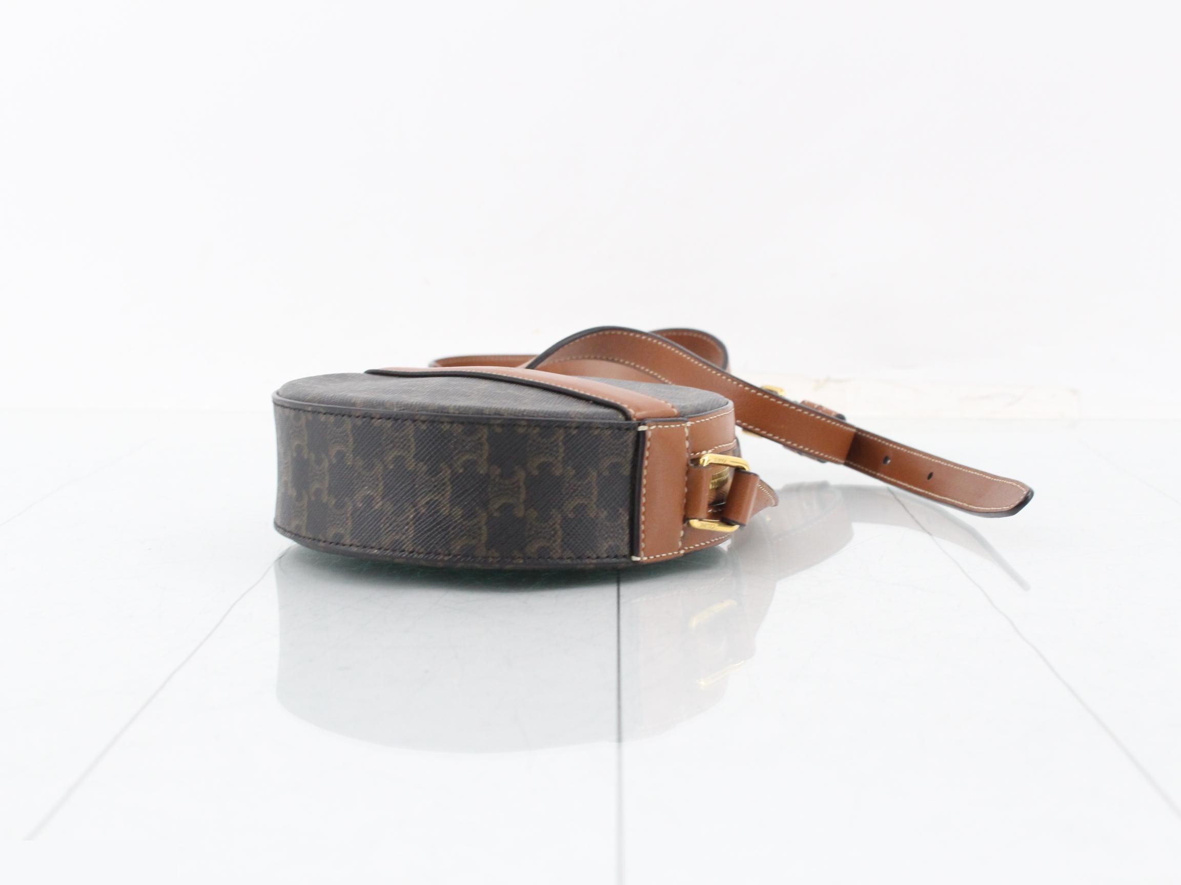 Triomphe Canvas Round Shoulder Bag — view 6
