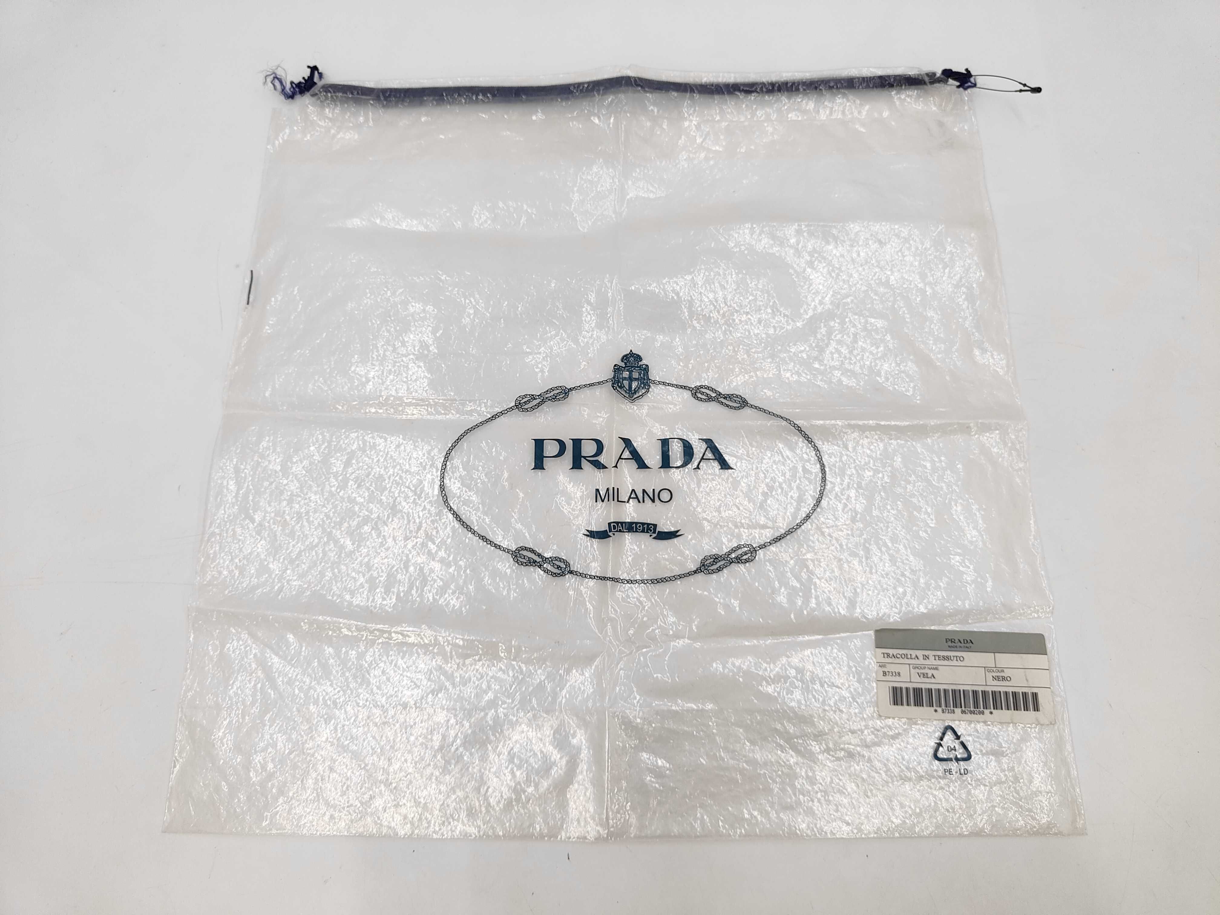 Nylon Pouch with Triangle Logo Plate, Green. — view 8