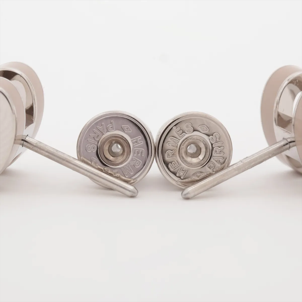 Mini Pop H Earrings (Pair) GP Silver x Gray - — view 4