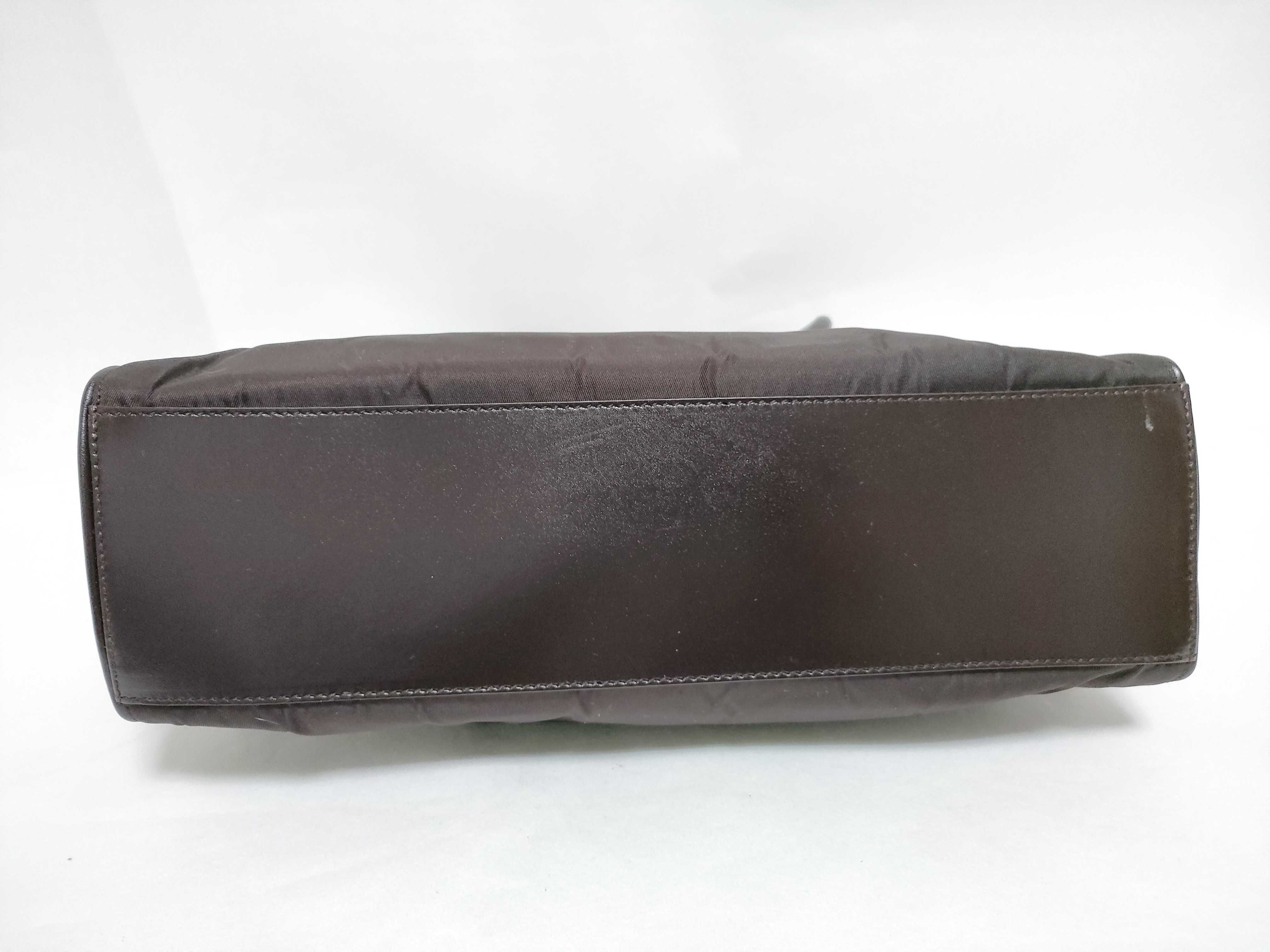 Nylon Prada Tessuto Nylon x Leather Handbag Black BR0345 Handbag — view 8