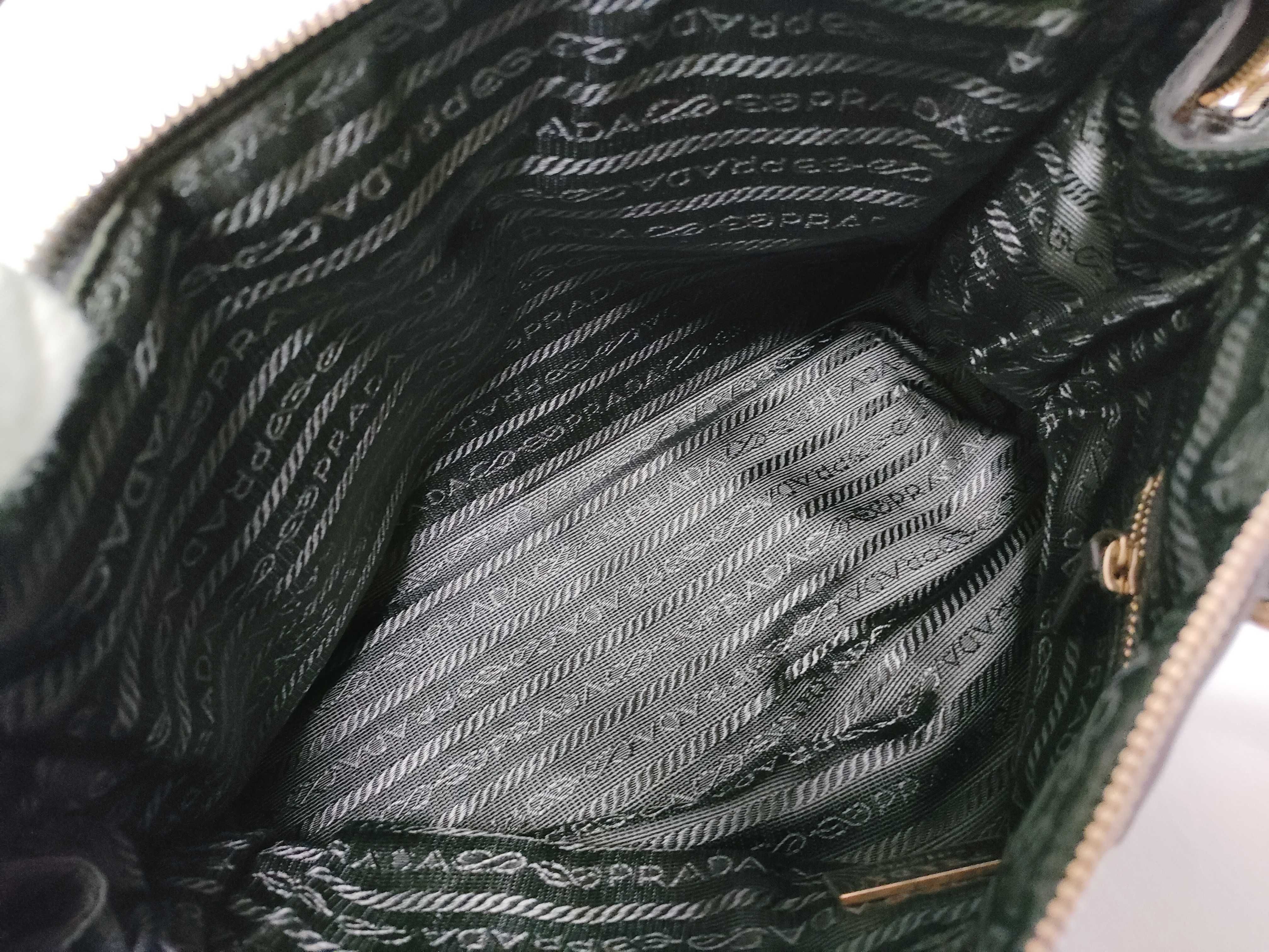 Nylon Prada Tessuto Nylon x Leather Handbag Black BR0345 Handbag — view 10