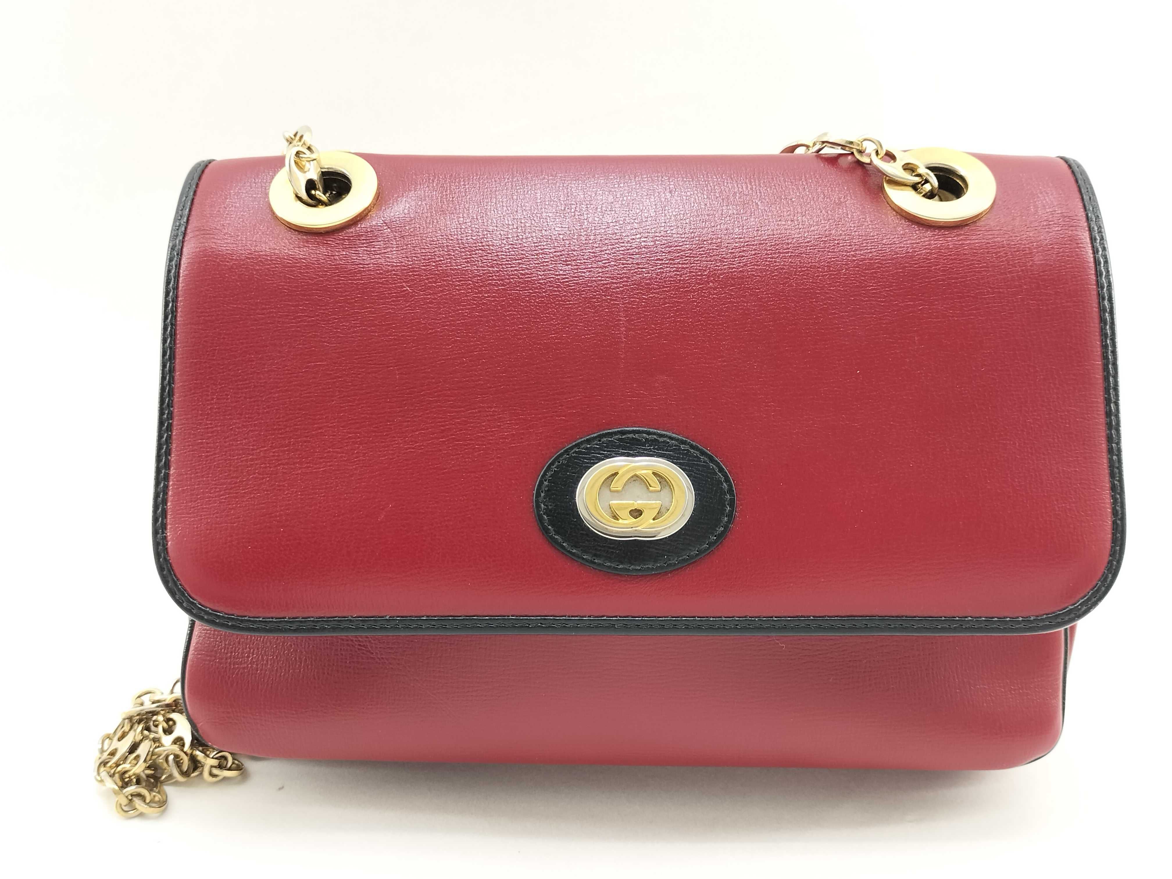 Marina 576421 Red Black Chain Shoulder Bag