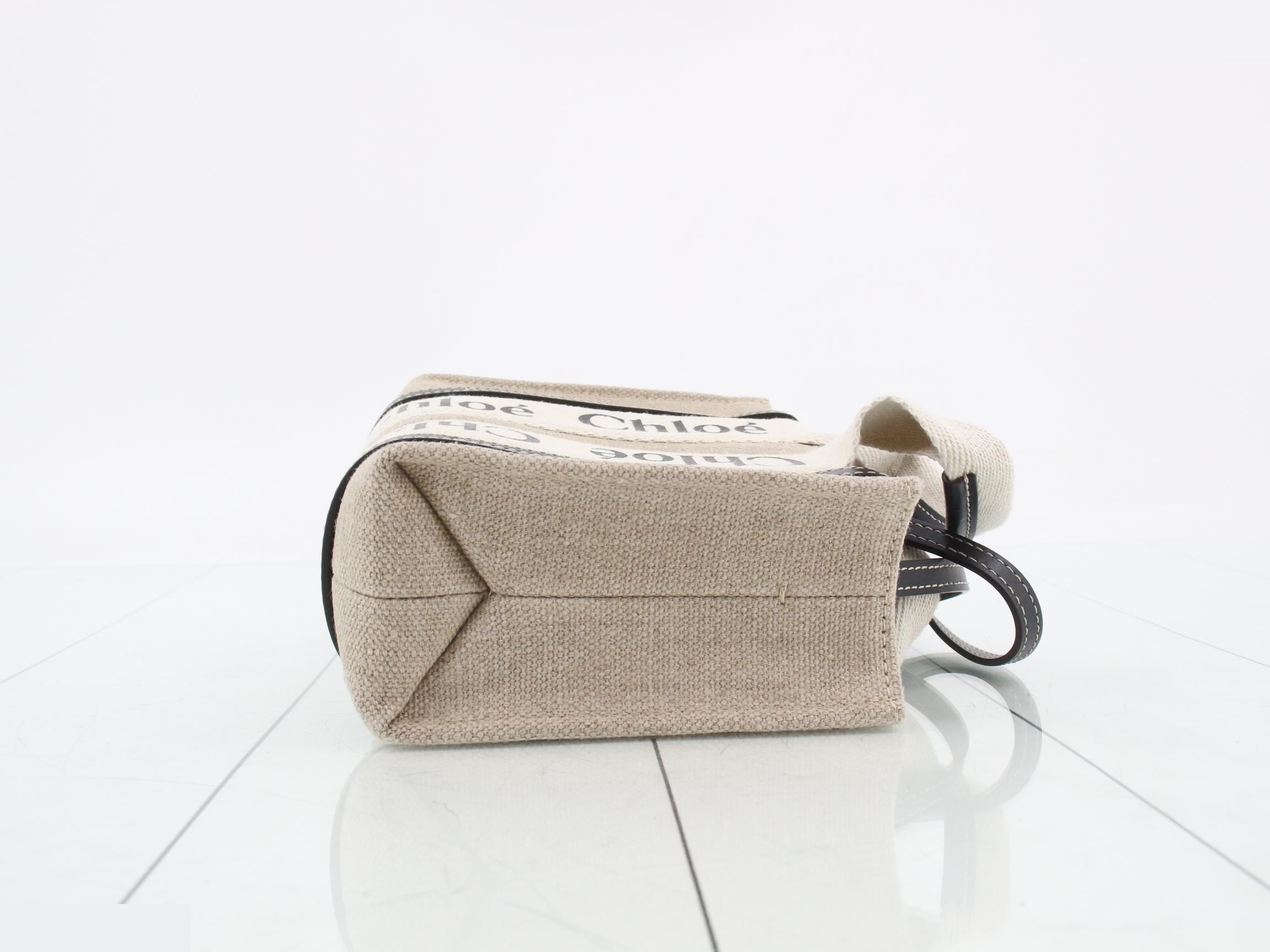 Woody Mini Canvas x Leather 2-Way Handbag — view 3