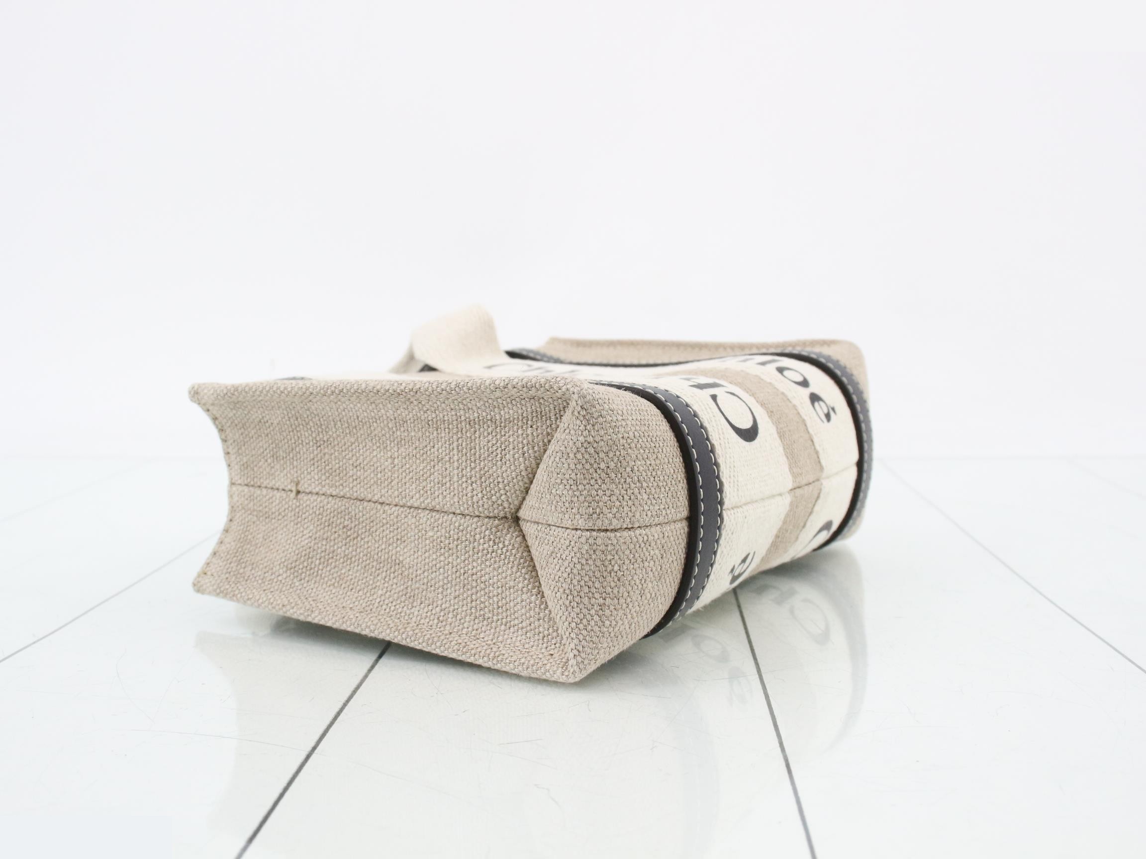 Woody Mini Canvas x Leather 2-Way Handbag — view 5