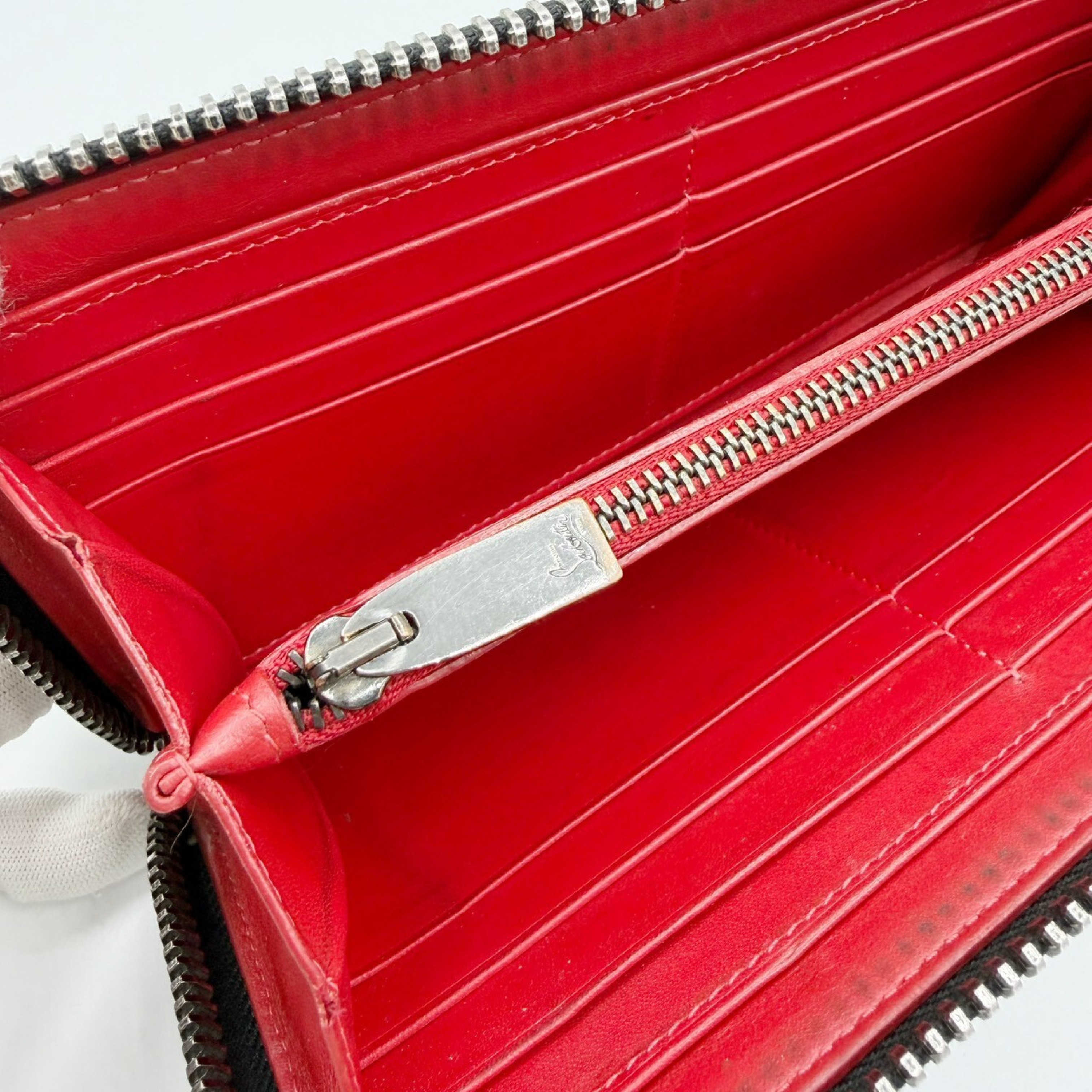 Panettone Leather Studded Long Wallet — view 11