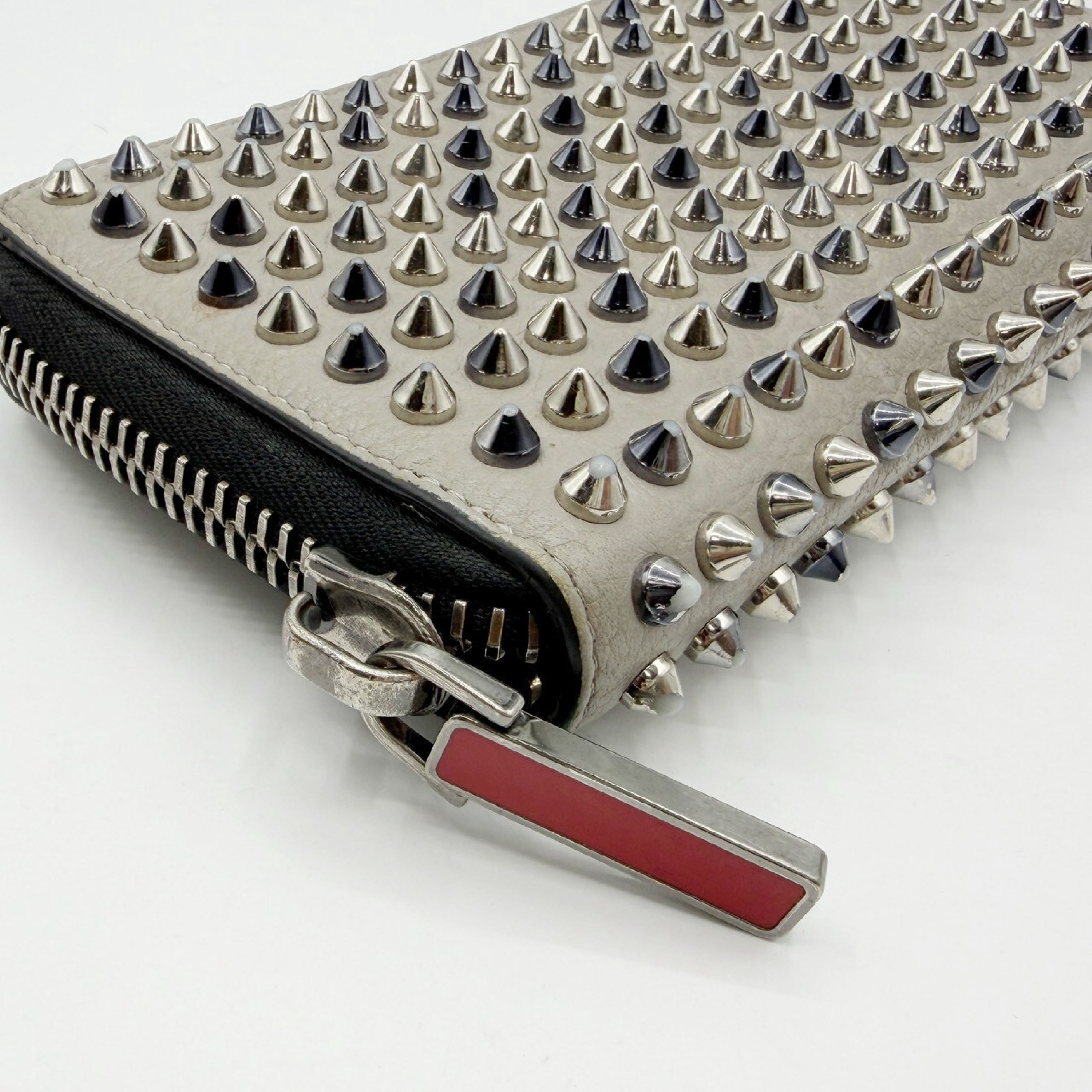 Panettone Leather Studded Long Wallet — view 3