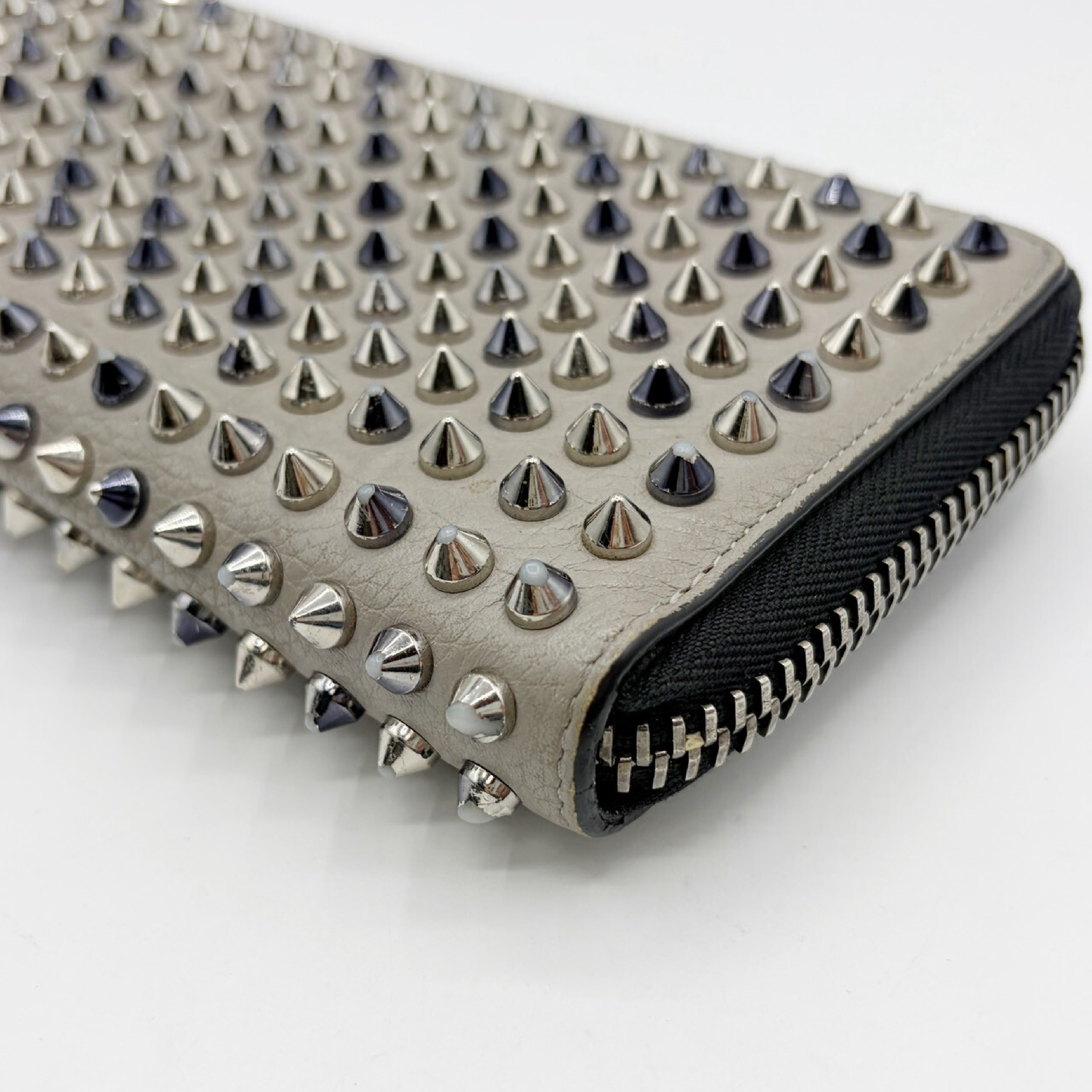 Panettone Leather Studded Long Wallet — view 4