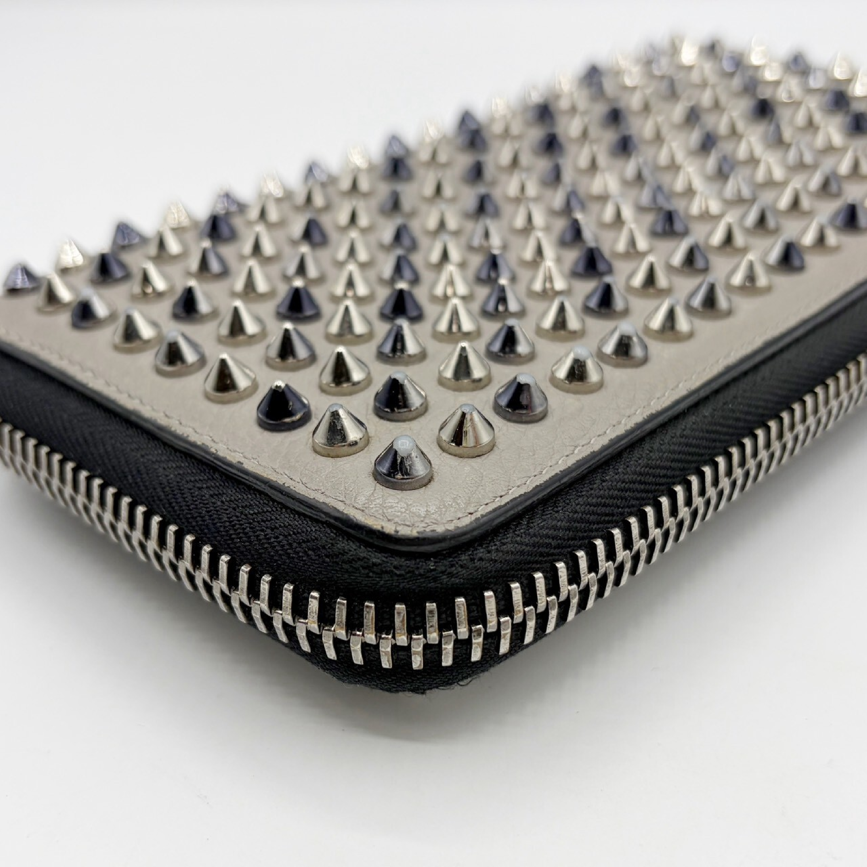 Panettone Leather Studded Long Wallet — view 5