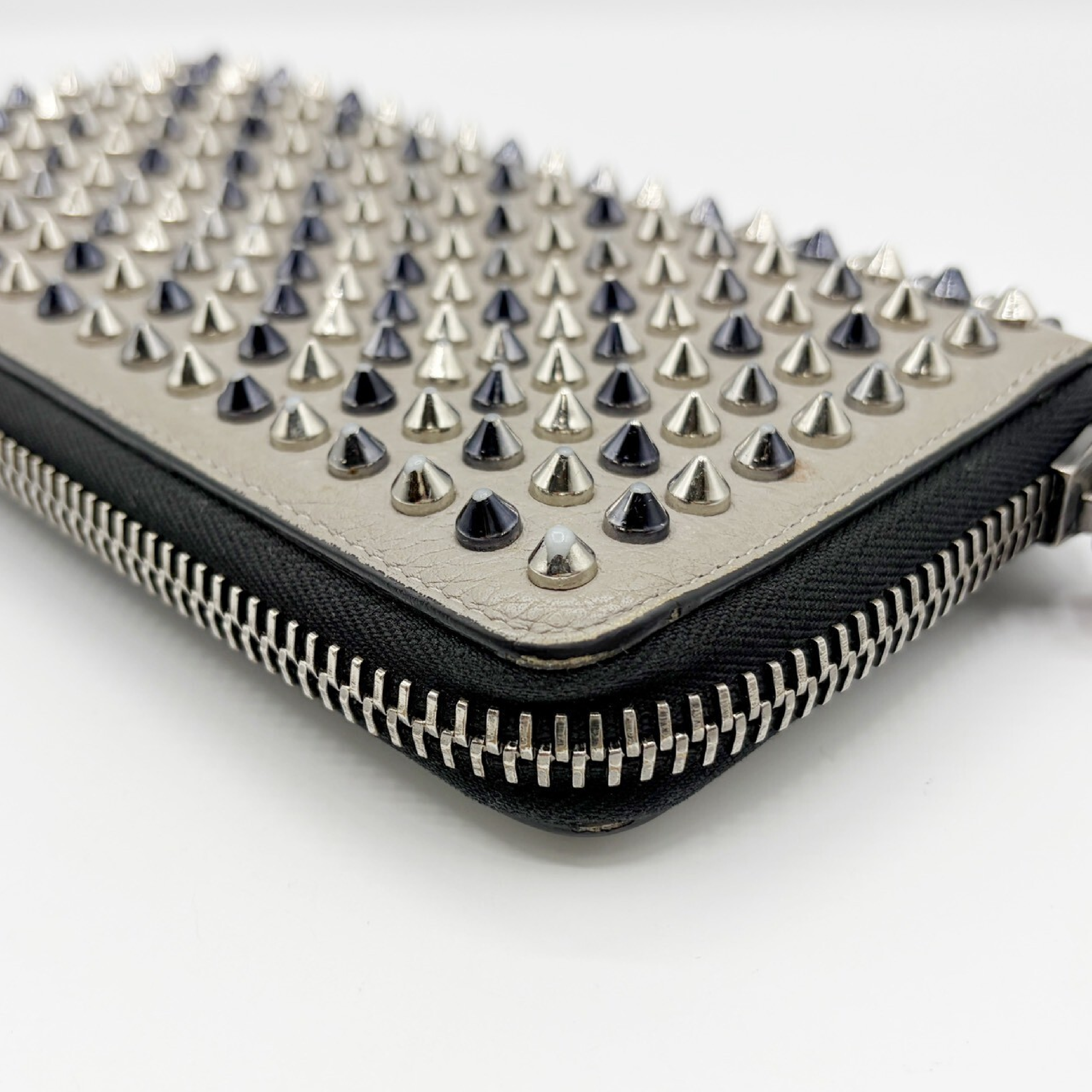 Panettone Leather Studded Long Wallet — view 6