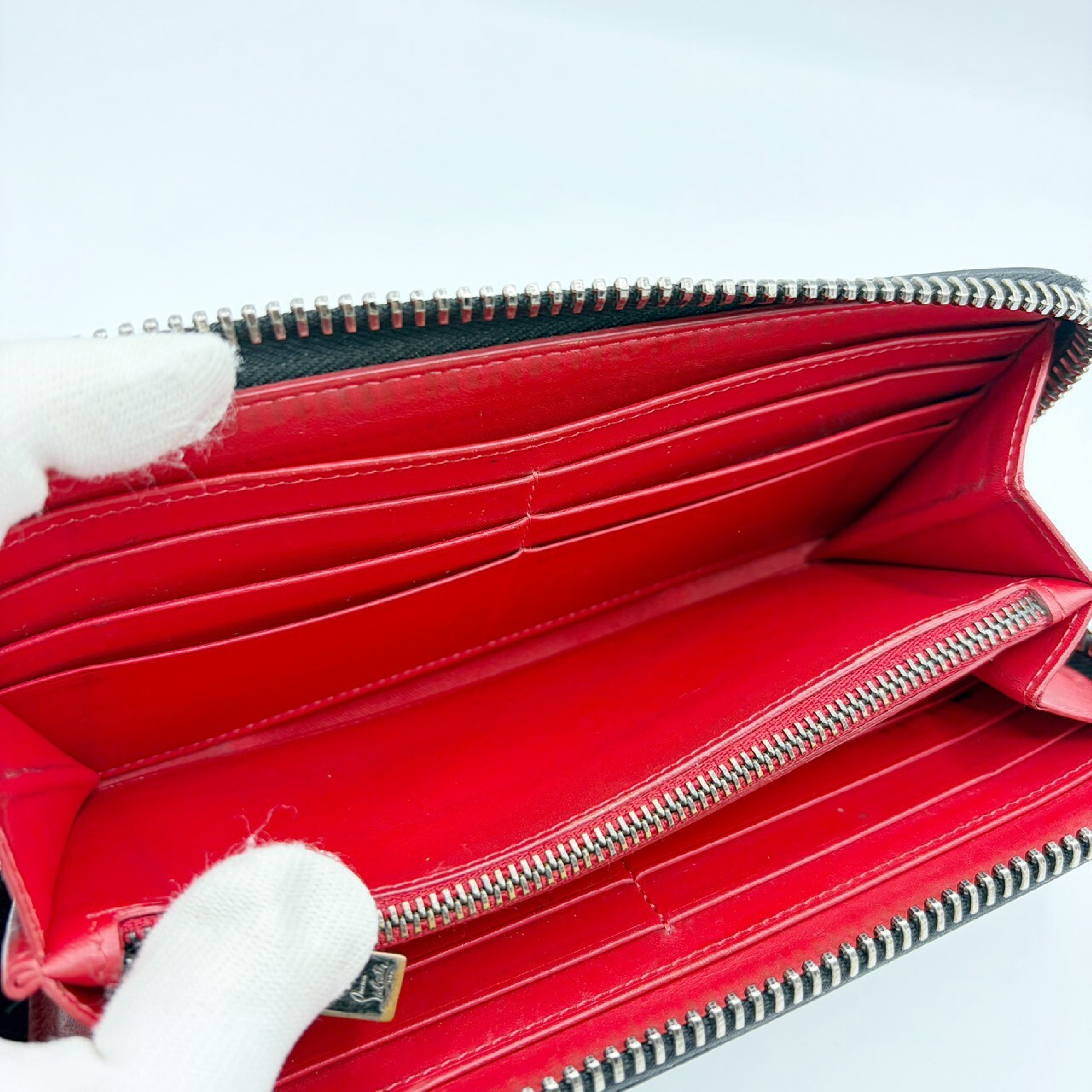 Panettone Leather Studded Long Wallet — view 8