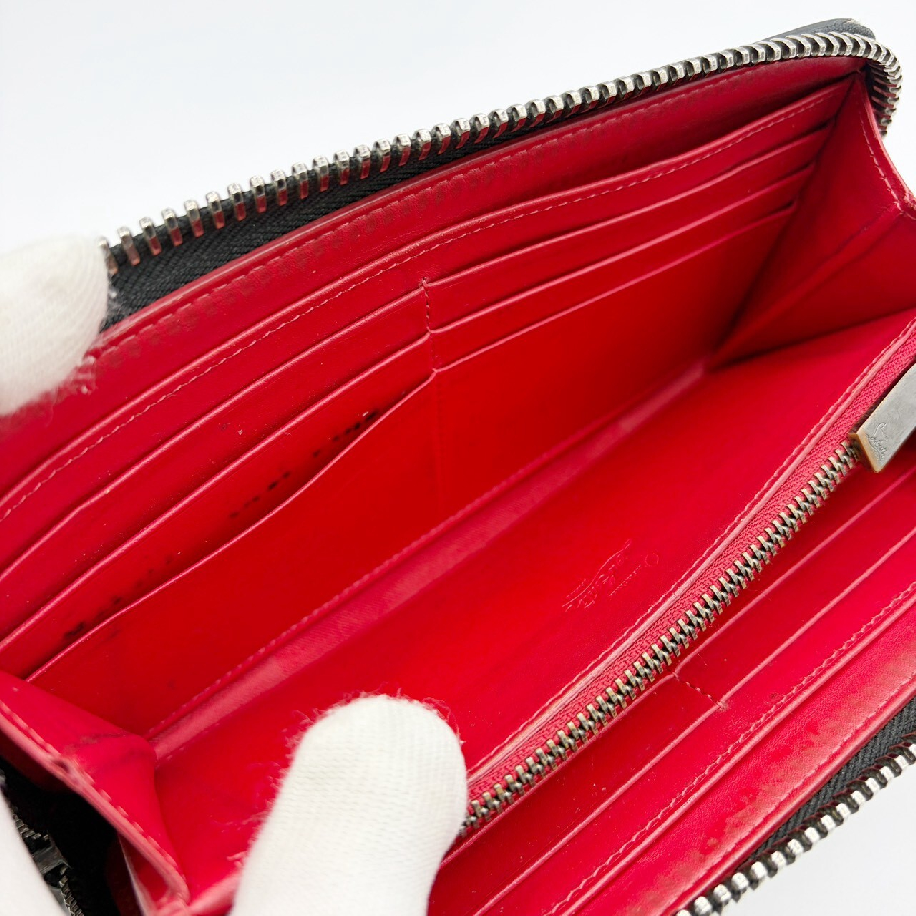 Panettone Leather Studded Long Wallet — view 9