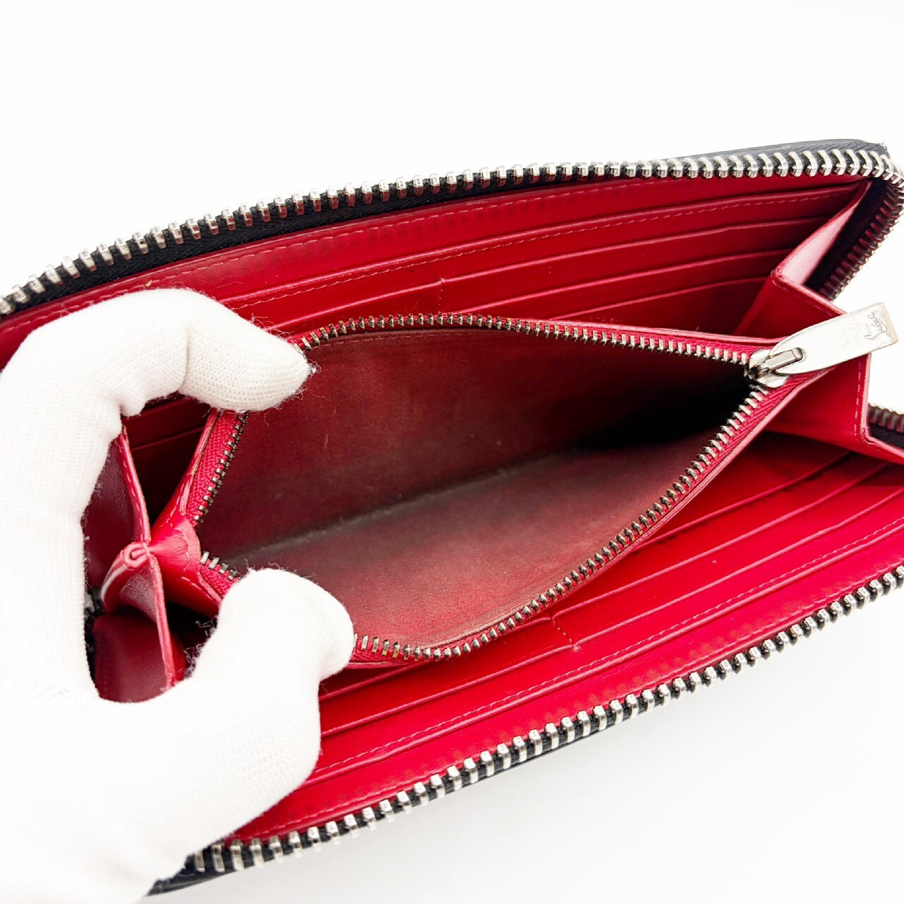 Panettone Leather Studded Long Wallet — view 10