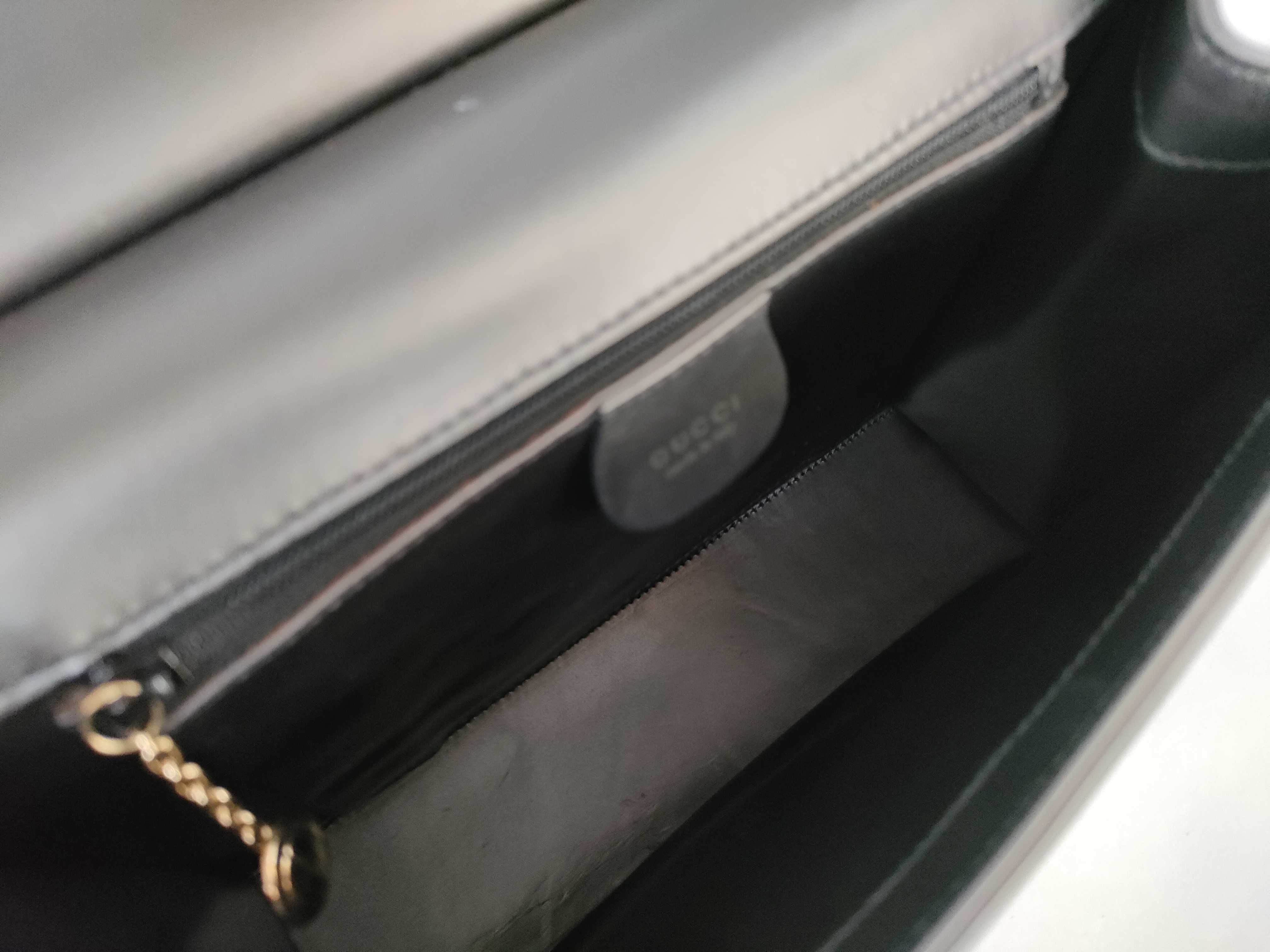 001 2058 Shoulder Bag, One-Shoulder, Leather, Gray Shoulder Bag — view 9
