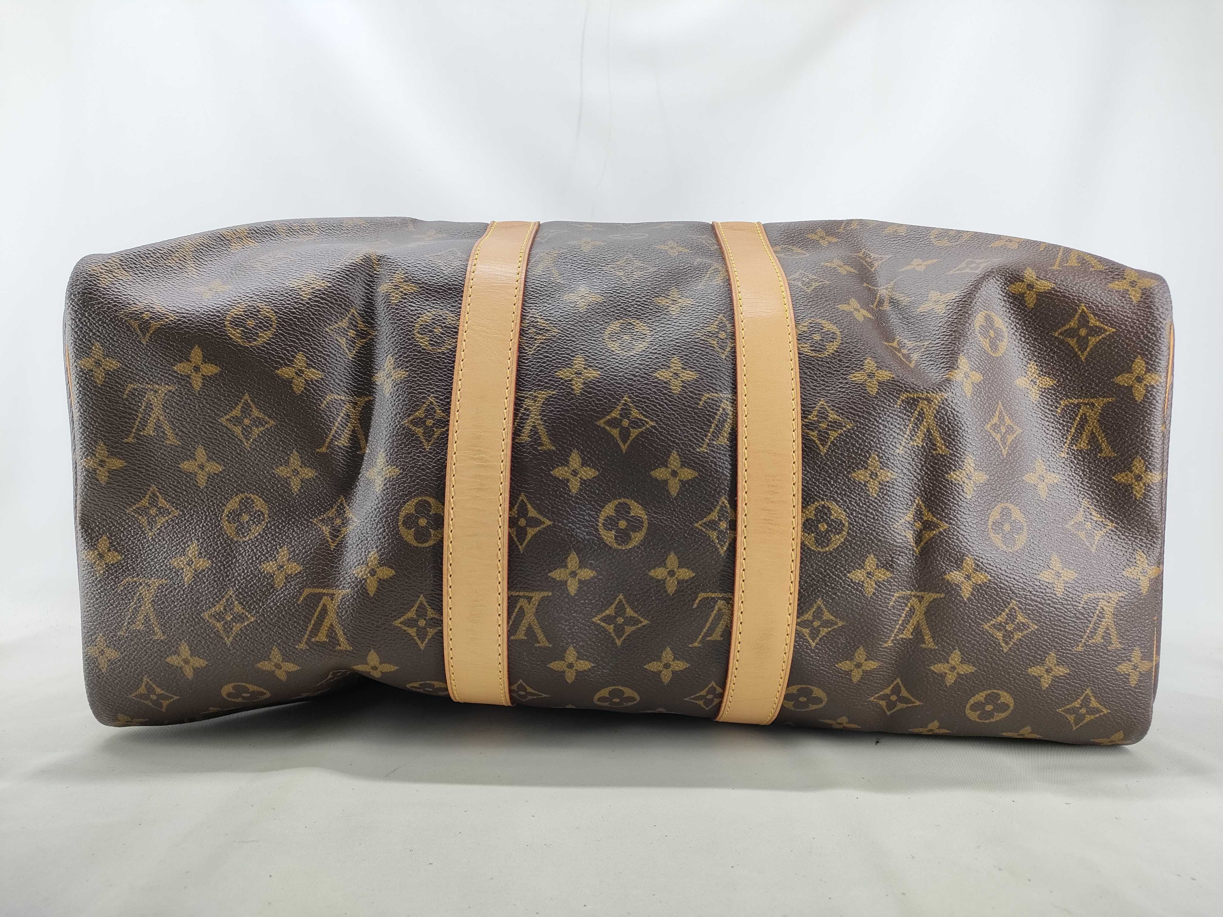 Monogram Keepall Bandoulière 45 M41418 Brown Boston Bag — view 3