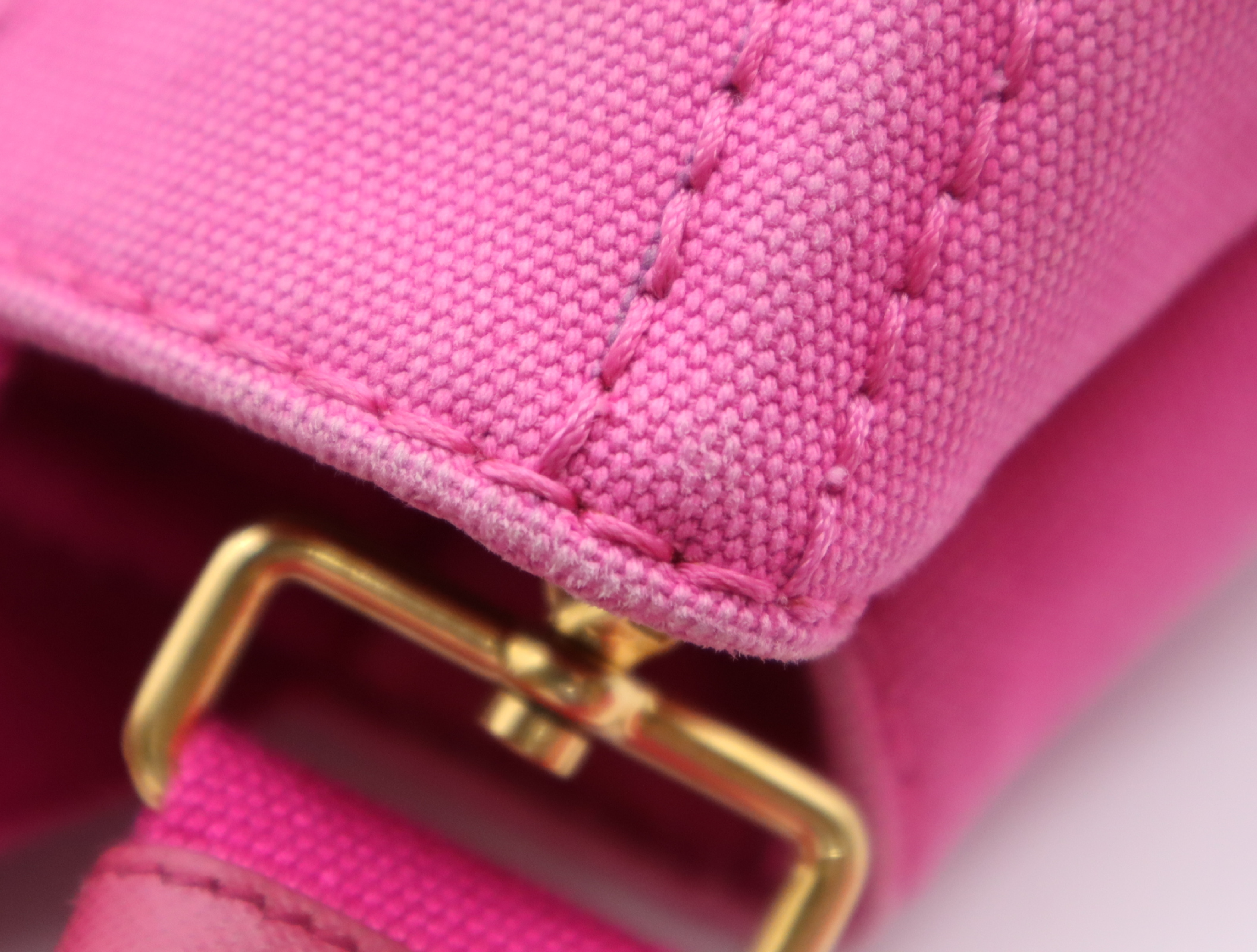 Canvas Canapa 2-Way Handbag, Pink, with Shoulder Strap — view 11