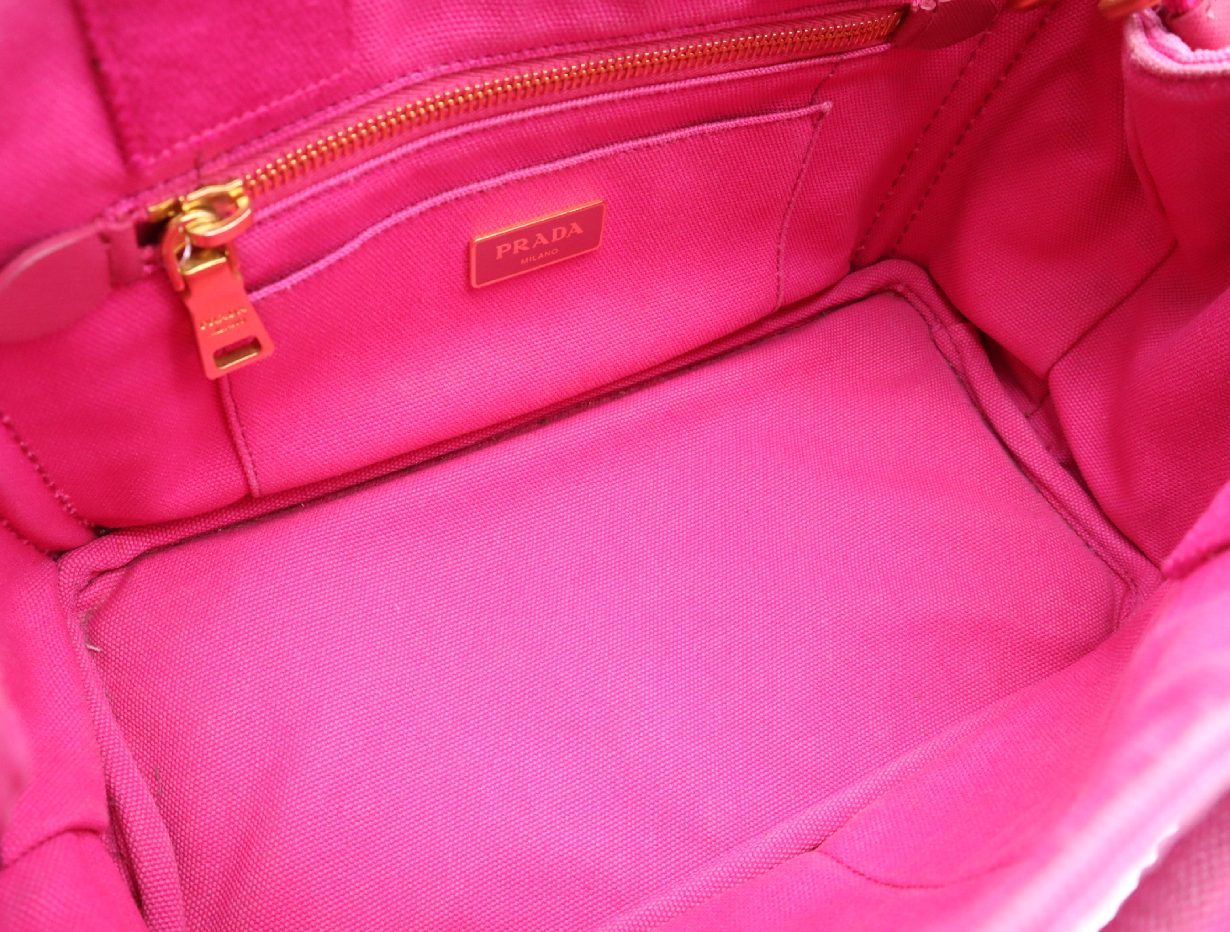 Canvas Canapa 2-Way Handbag, Pink, with Shoulder Strap — view 15