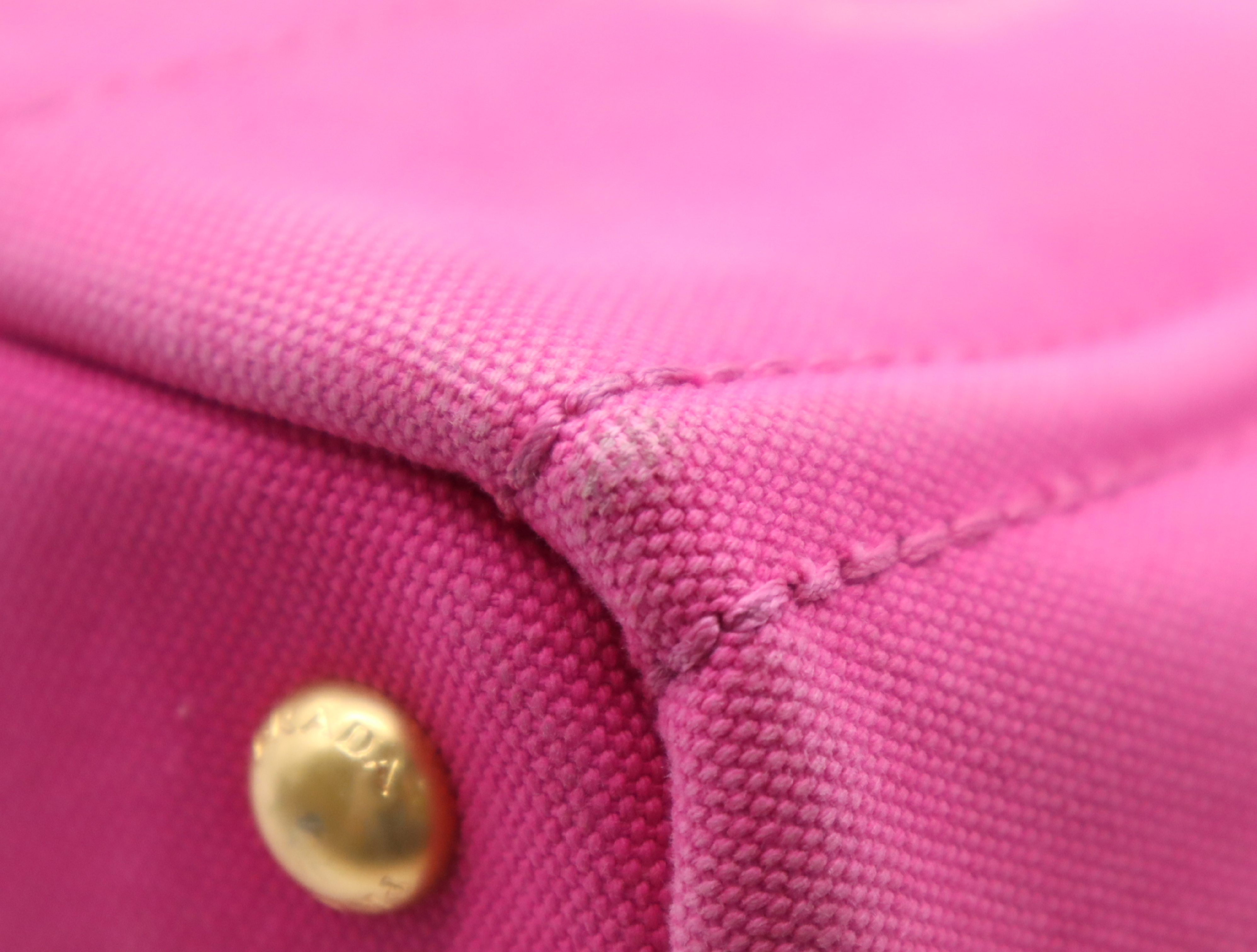 Canvas Canapa 2-Way Handbag, Pink, with Shoulder Strap — view 7