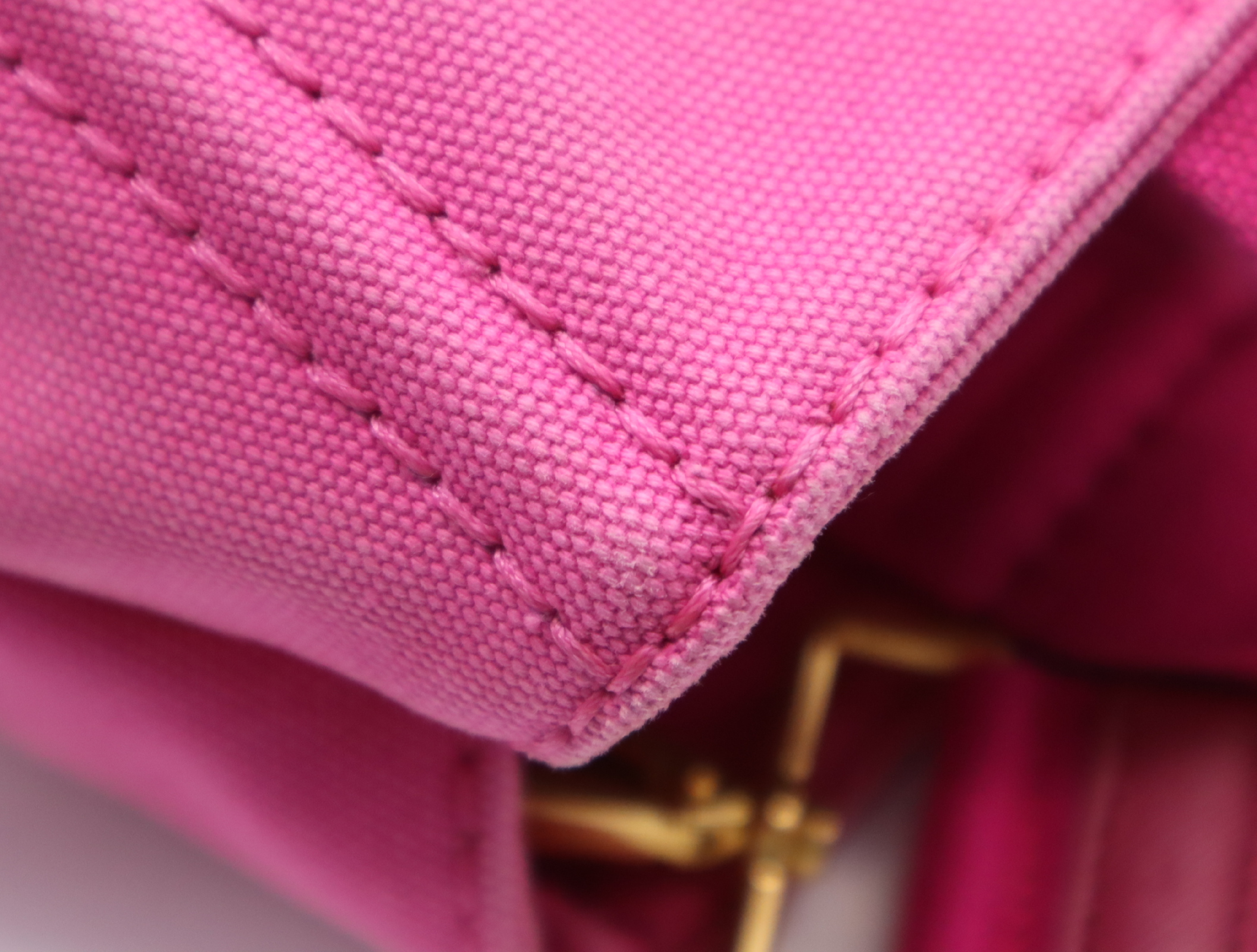 Canvas Canapa 2-Way Handbag, Pink, with Shoulder Strap — view 8