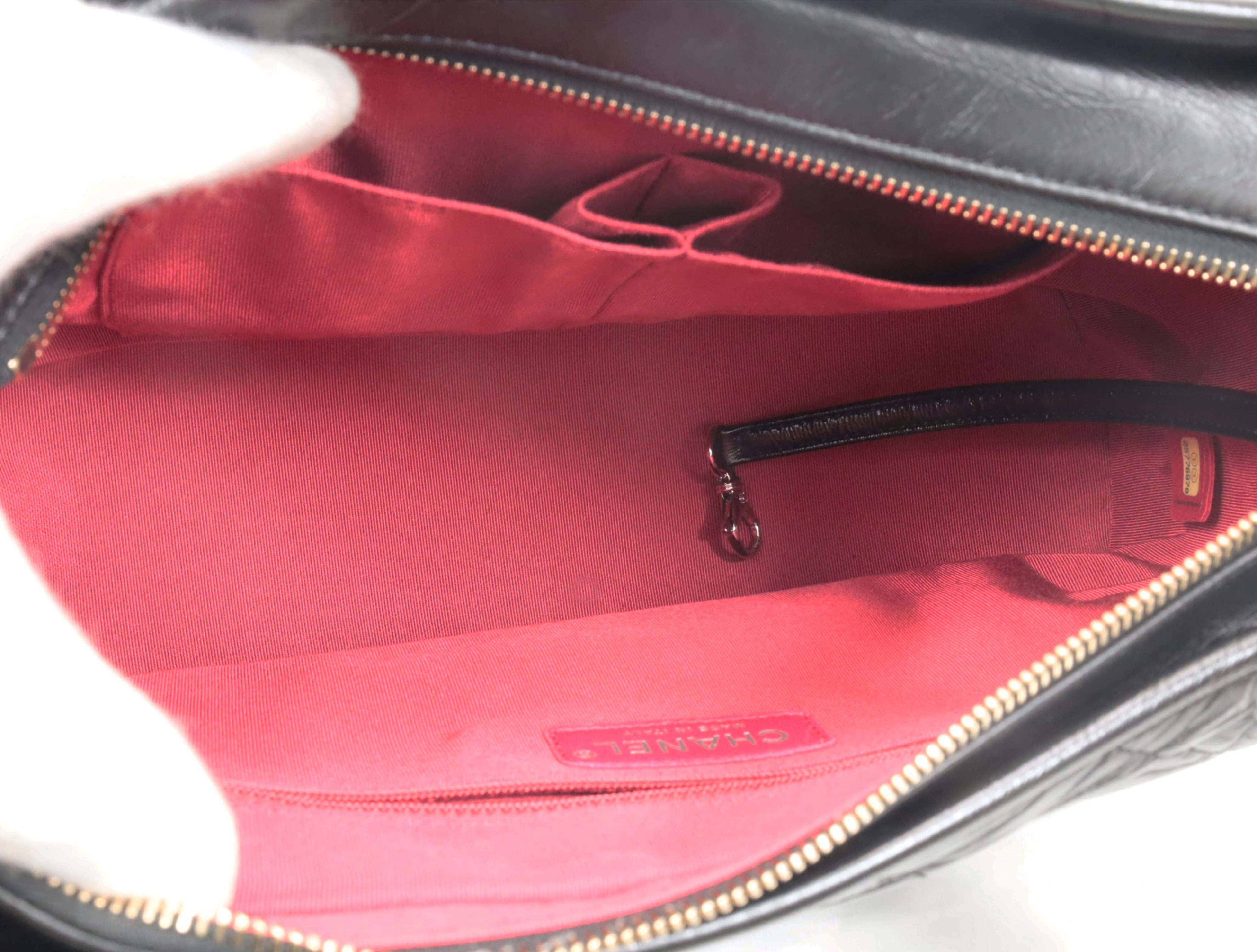 Gabrielle de Chanel Vintage Calfskin Shoulder Bag (Serial Number 25) — view 13