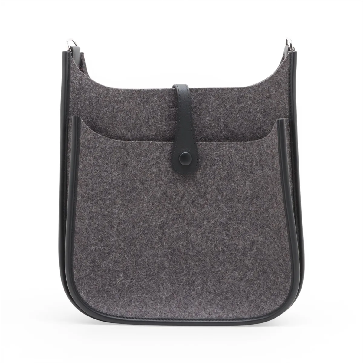 Evelyne 3 29 PM Felt Grey x Black Silver Hardware Year: 2020 — view 2
