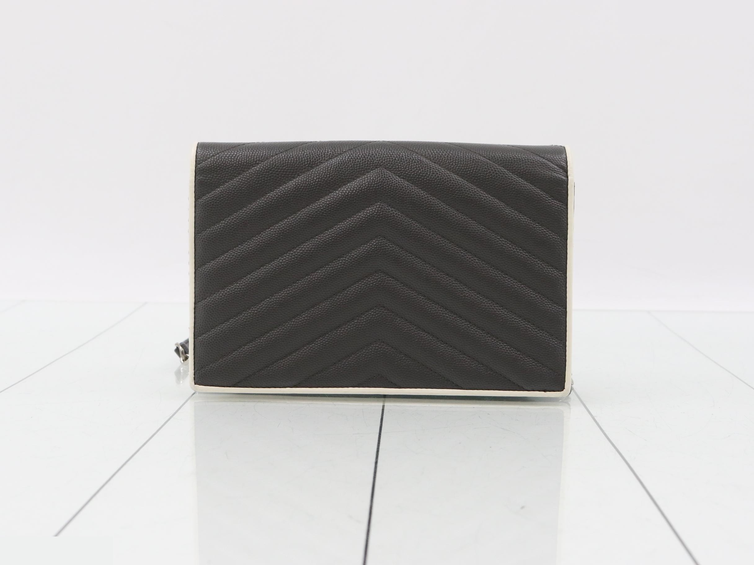 V-stitch chain wallet — view 2