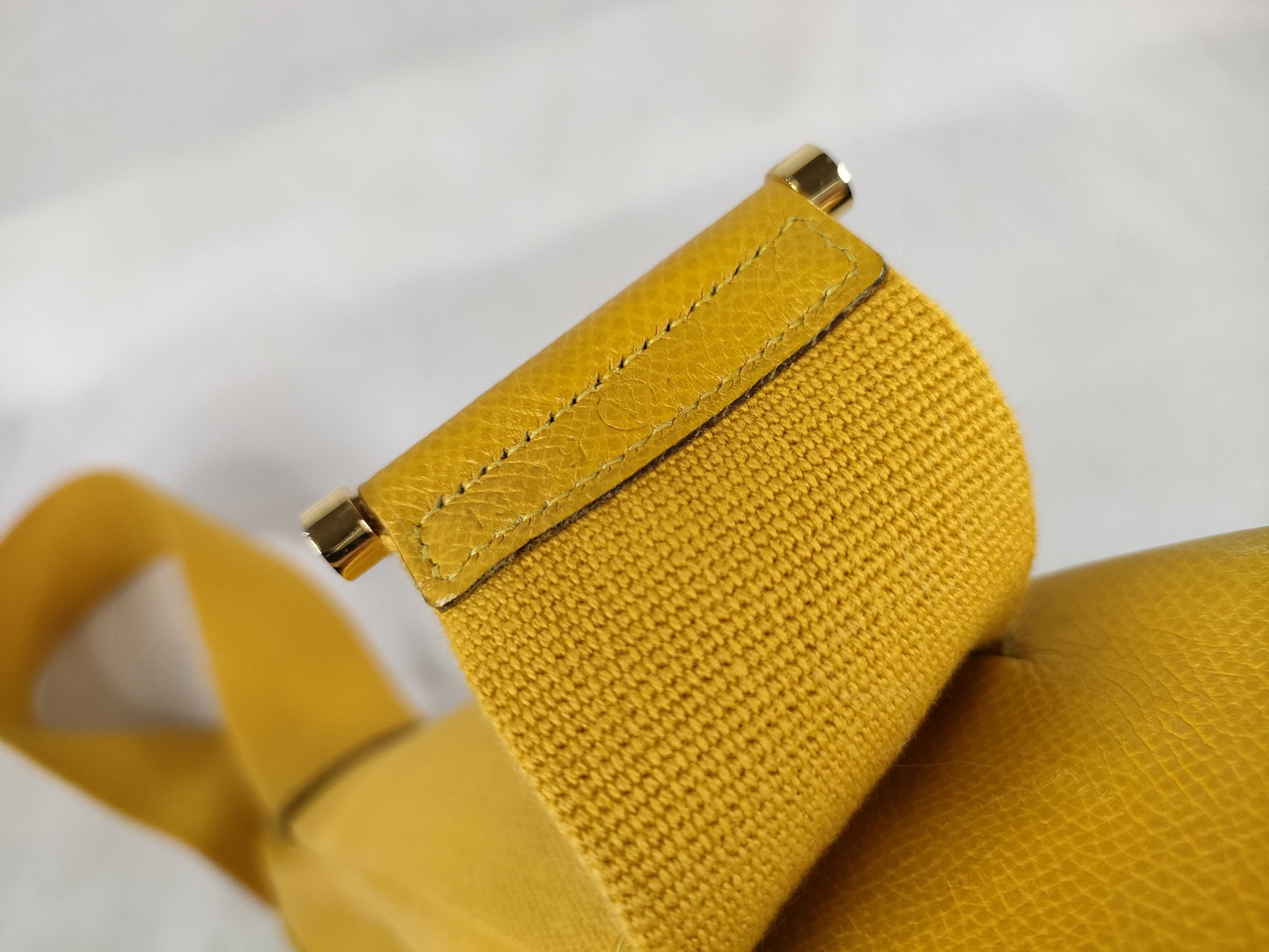 (Hermes) Saco Yellow Tote Bag — view 15