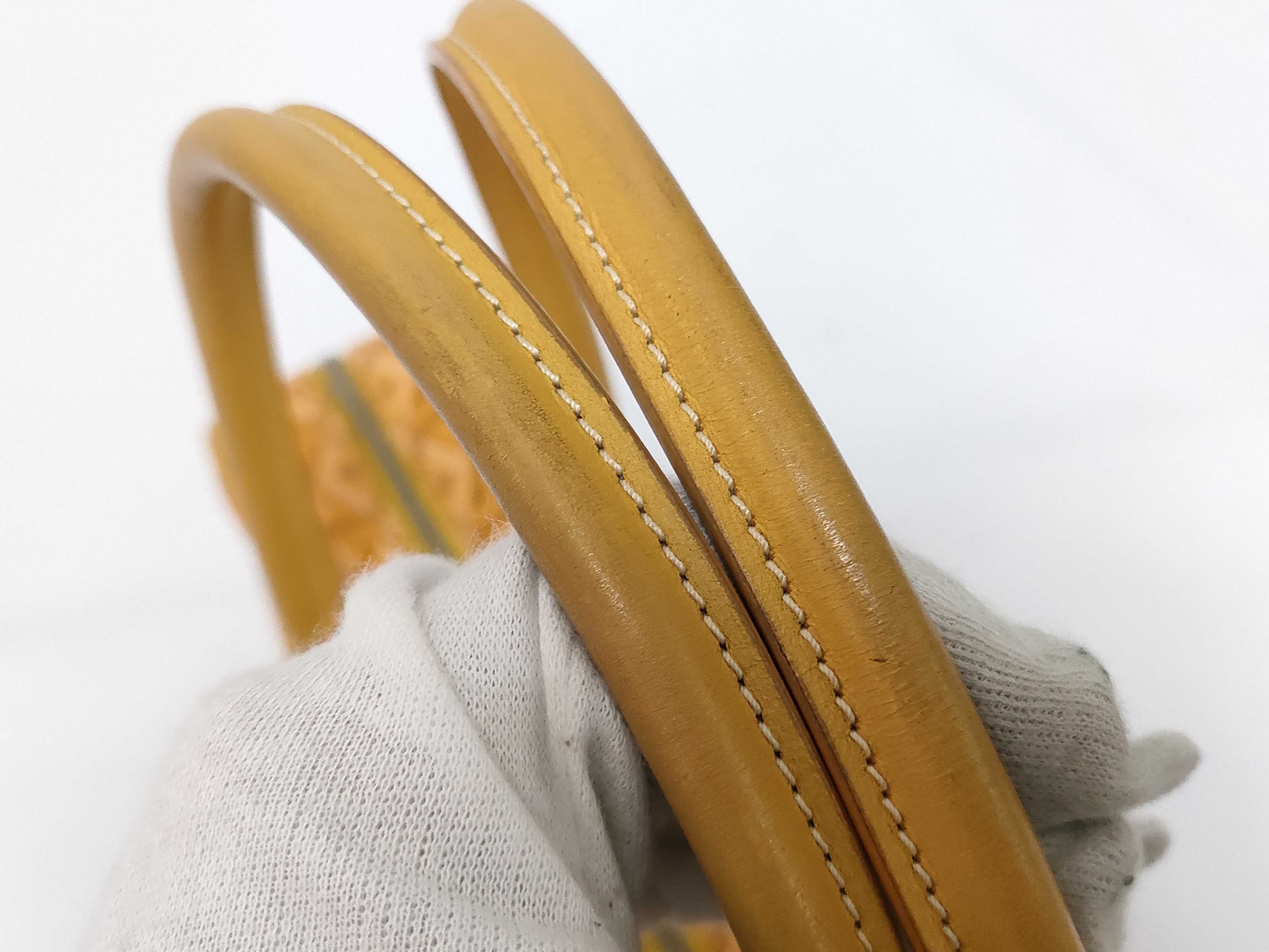 Saint Martin PVC x Leather Yellow Handbag — view 4