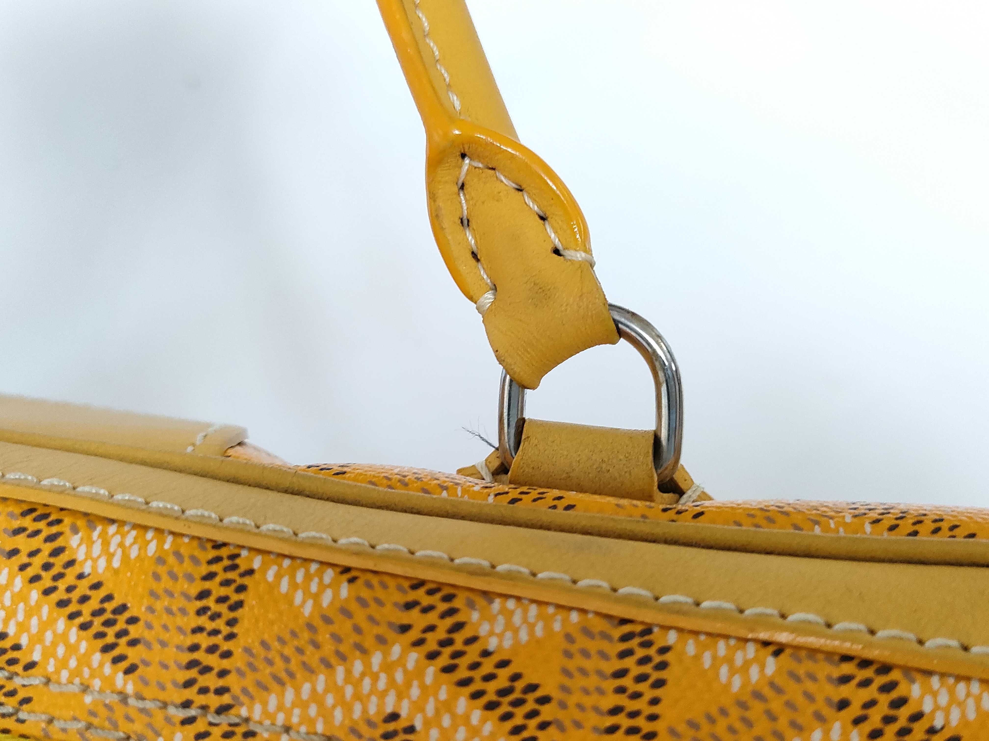 Saint Martin PVC x Leather Yellow Handbag — view 5