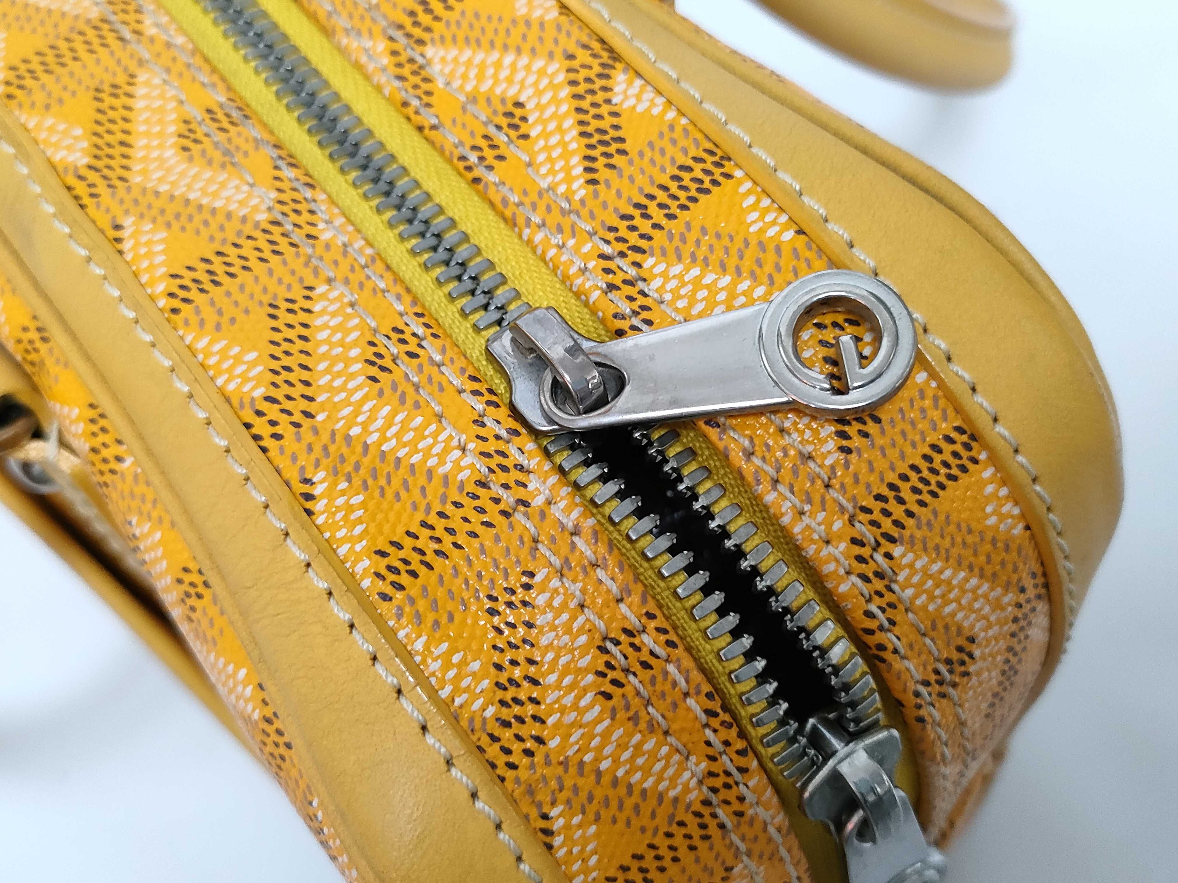 Saint Martin PVC x Leather Yellow Handbag — view 6