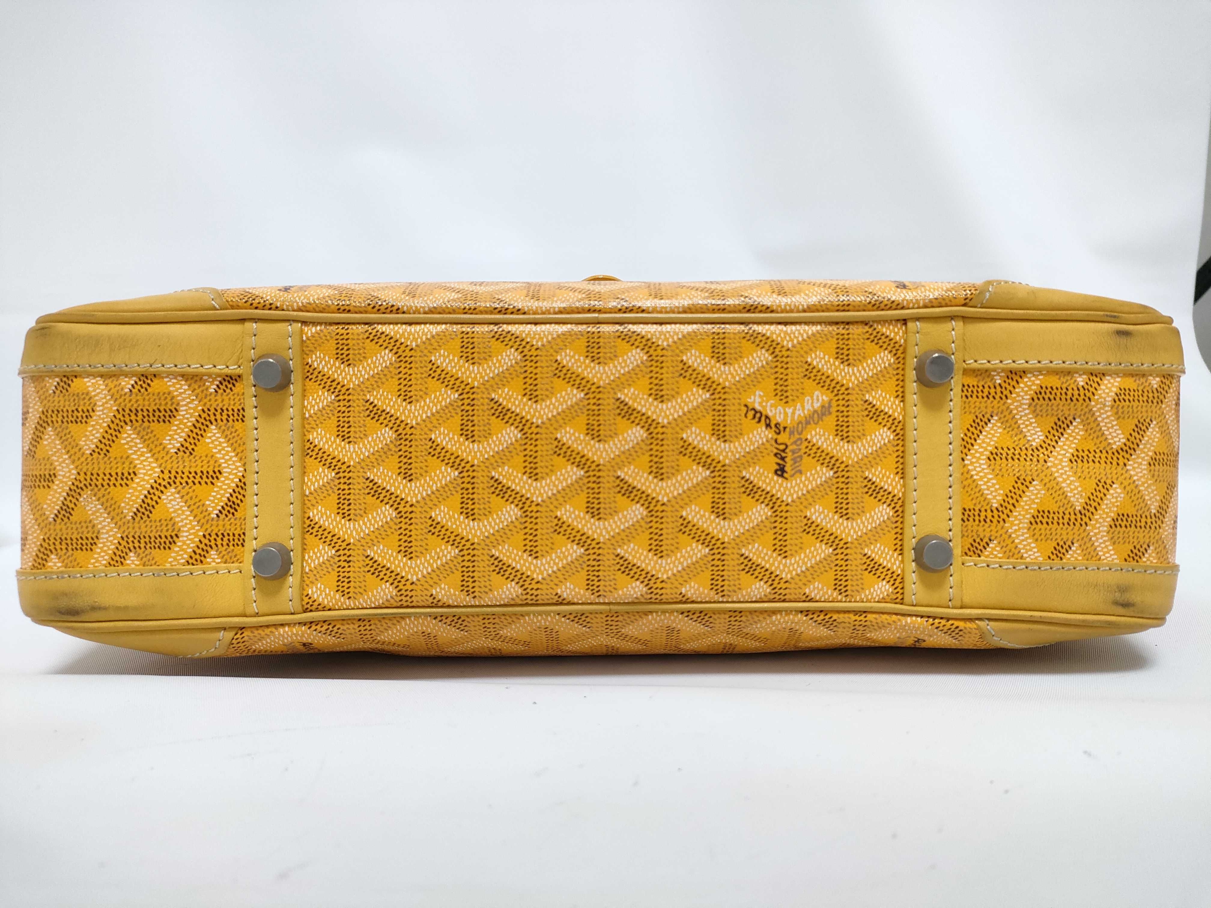 Saint Martin PVC x Leather Yellow Handbag — view 7