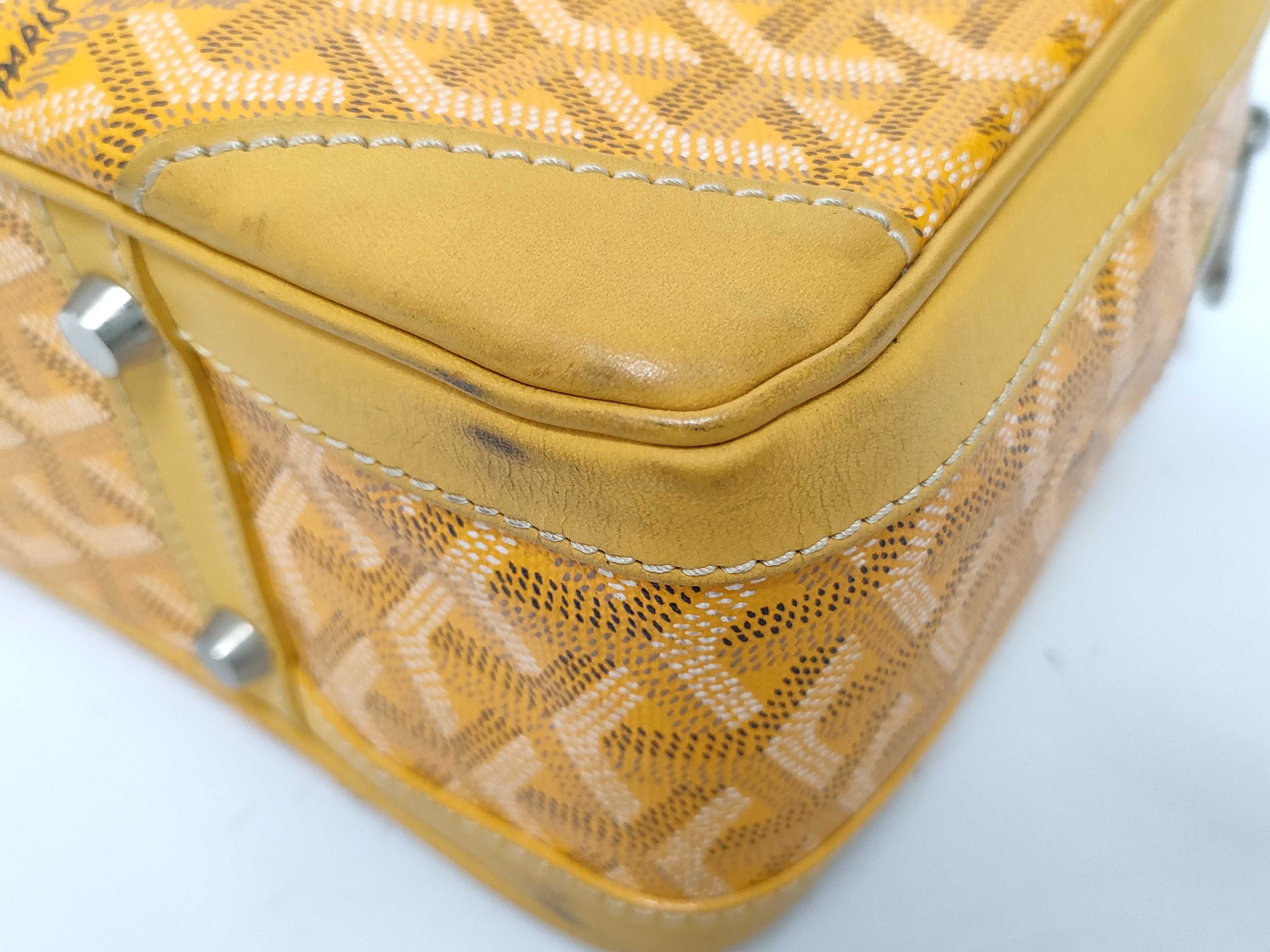 Saint Martin PVC x Leather Yellow Handbag — view 8