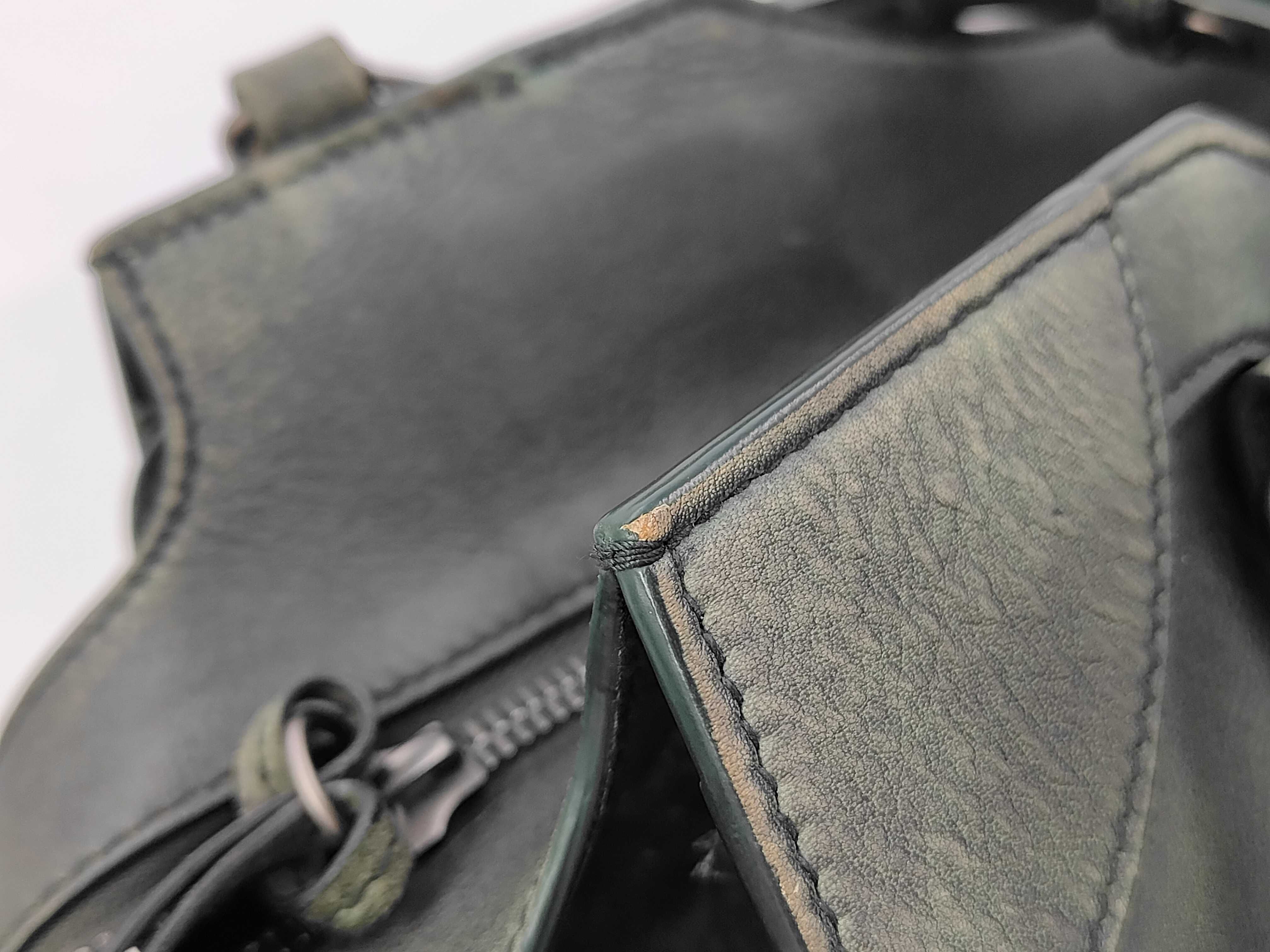 City Metallic Edge Green 390154 Leather Handbag — view 8