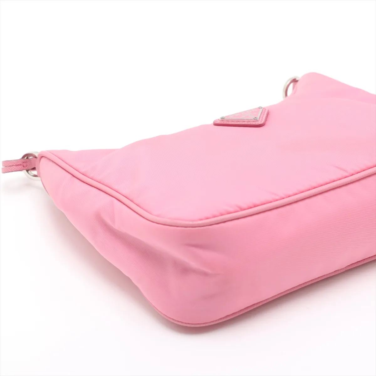 Tessuto Nylon x Leather 2WAY Shoulder Bag Pink — view 4