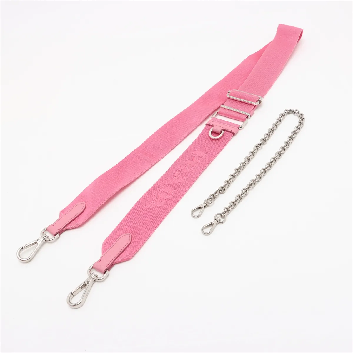 Tessuto Nylon x Leather 2WAY Shoulder Bag Pink — view 5