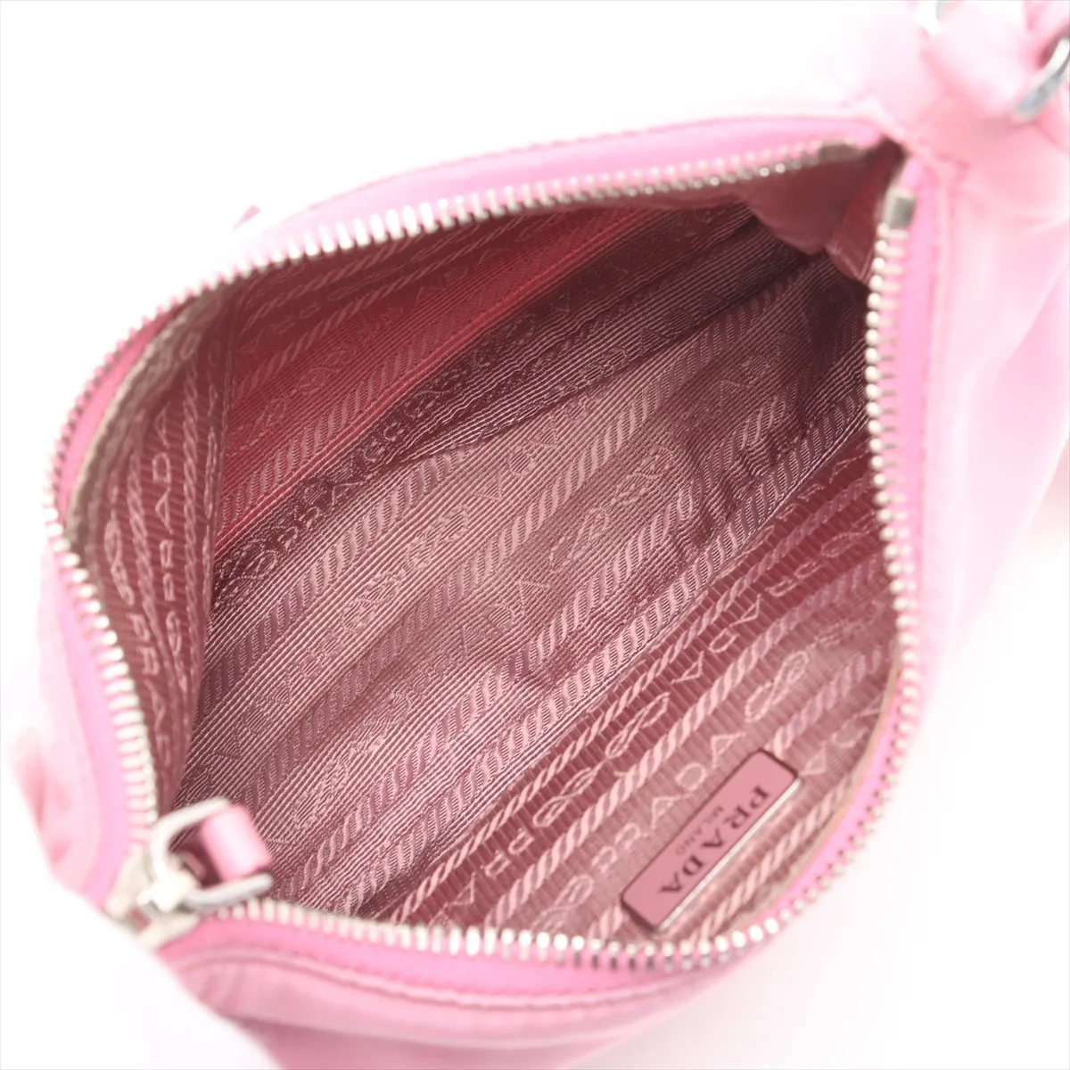 Tessuto Nylon x Leather 2WAY Shoulder Bag Pink — view 6