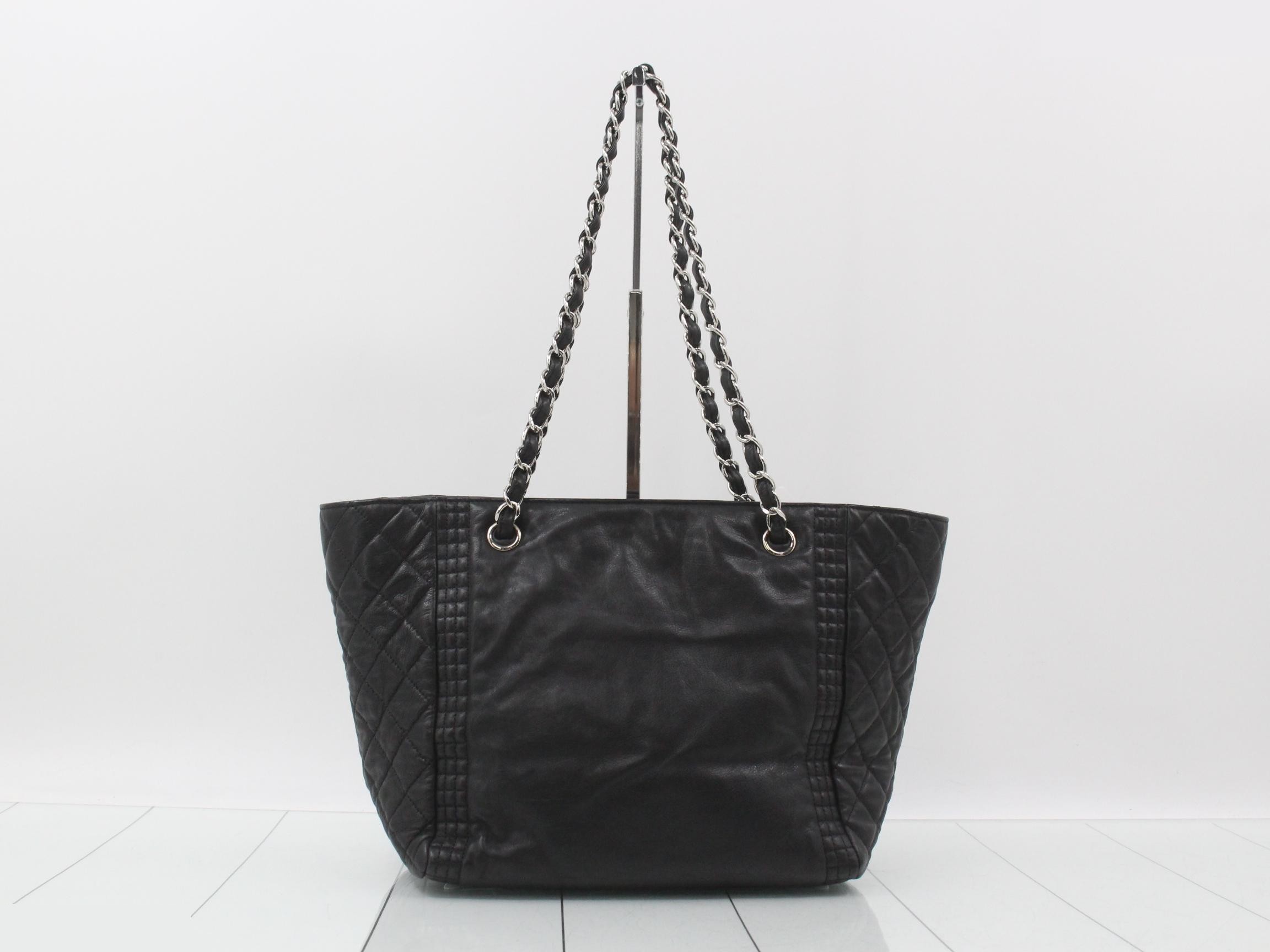 Leather Coco Mark Chain Semi-Shoulder Bag — view 2