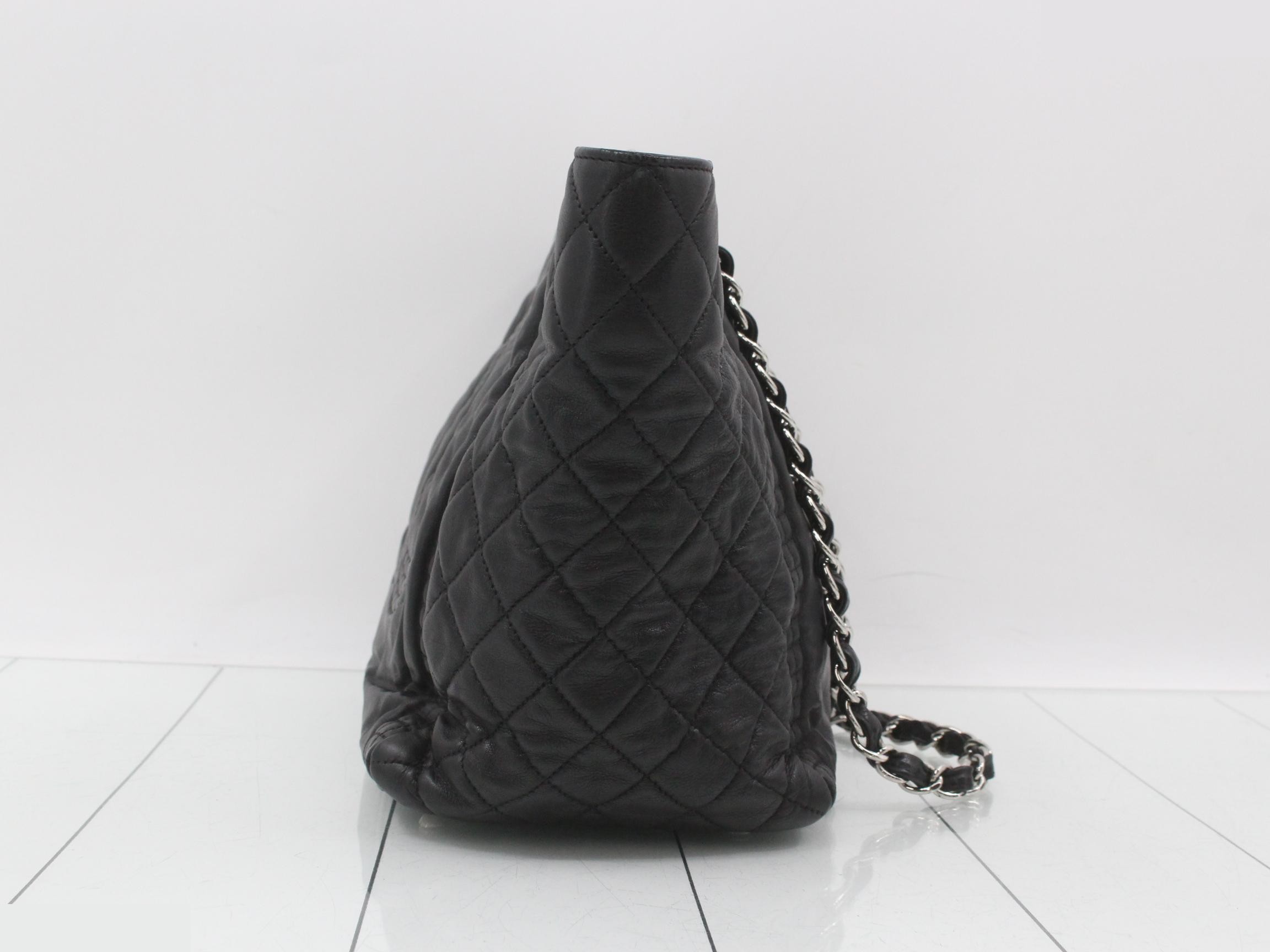Leather Coco Mark Chain Semi-Shoulder Bag — view 3