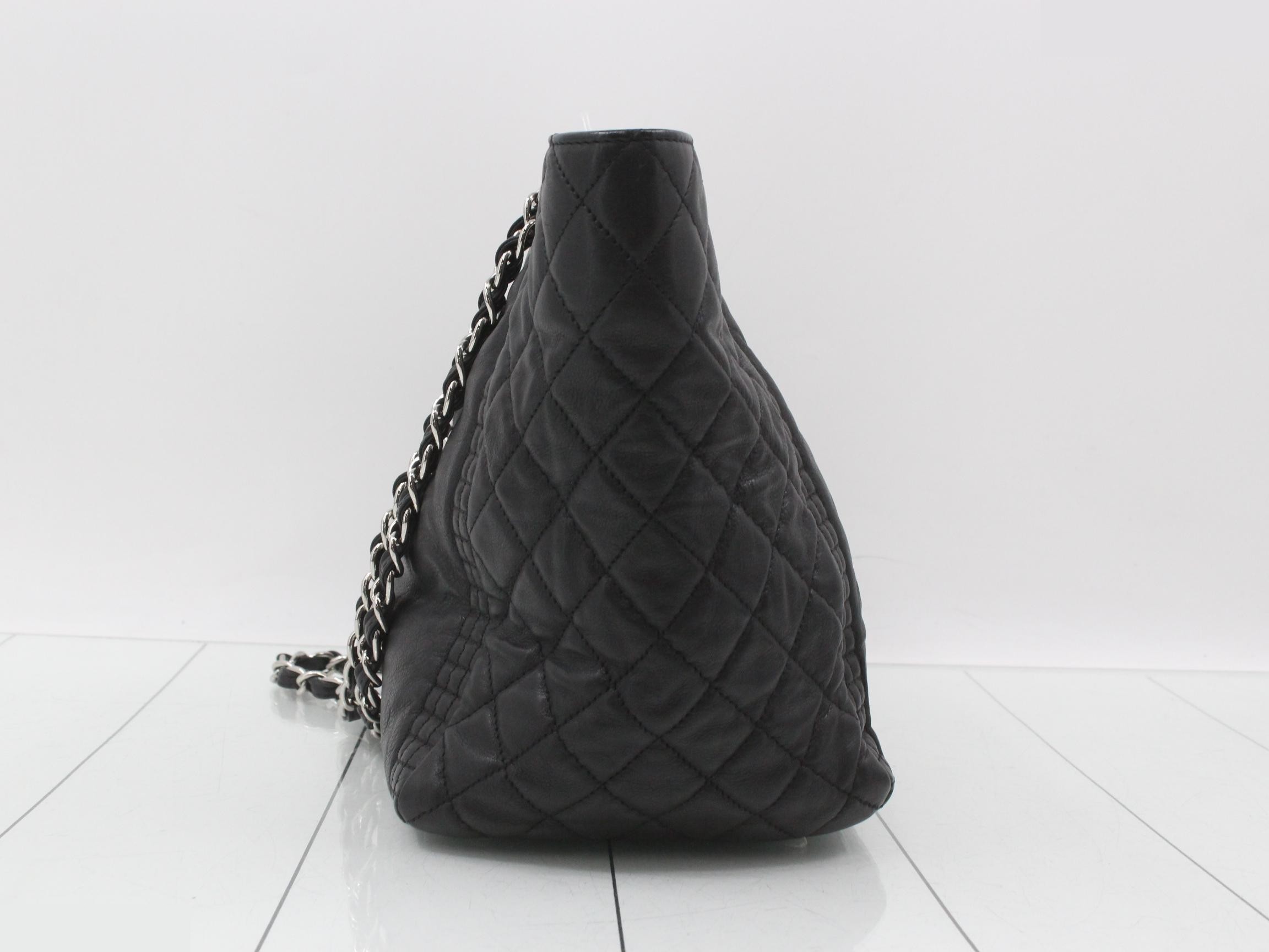 Leather Coco Mark Chain Semi-Shoulder Bag — view 4