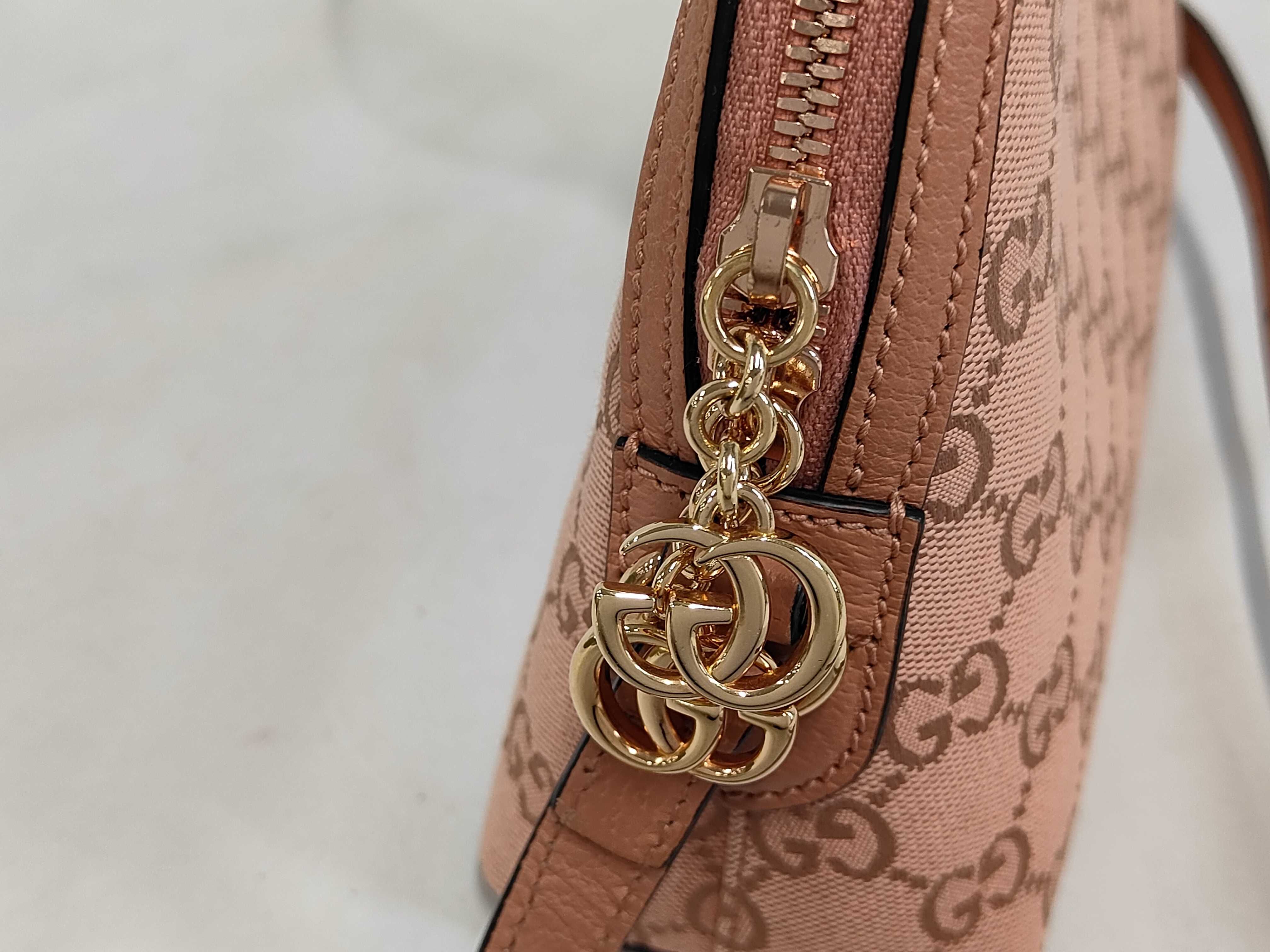 GG Canvas Pink Shoulder Bag 744434 — view 7